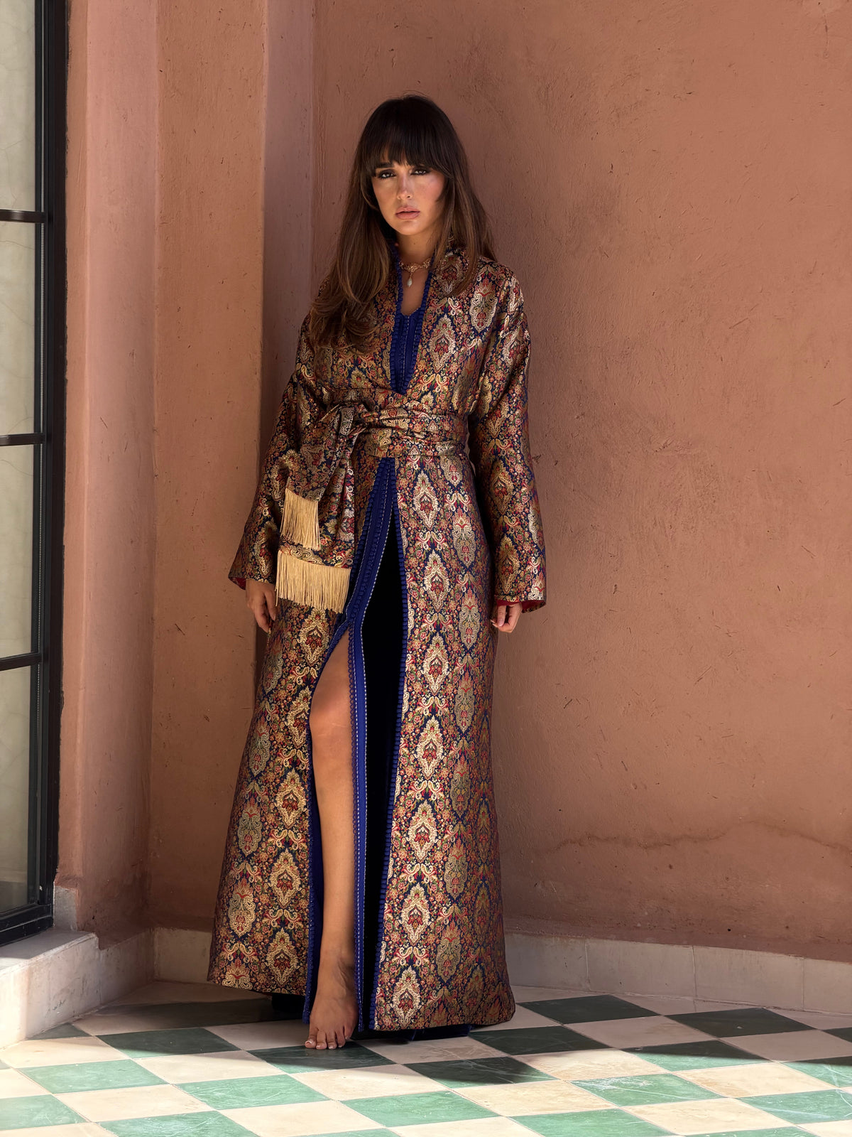 Hiba Two-Piece Kaftan & Kimono by Moroccan Touch