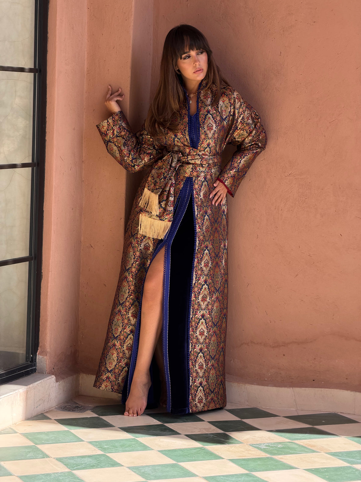 Hiba Two-Piece Kaftan & Kimono by Moroccan Touch