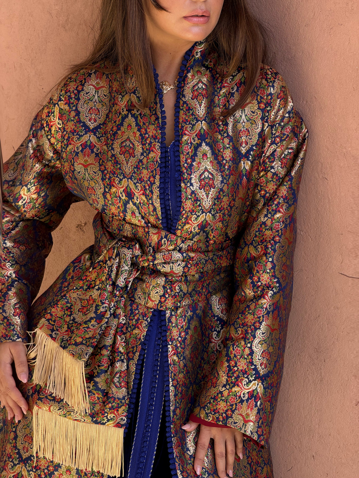Hiba Two-Piece Kaftan & Kimono by Moroccan Touch