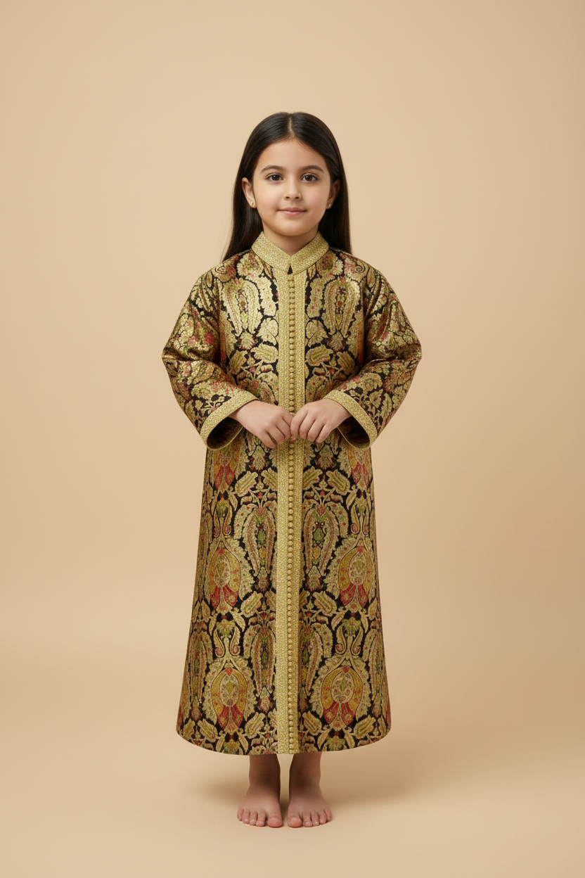 Nina silk brocade kaftan AGE 5-6