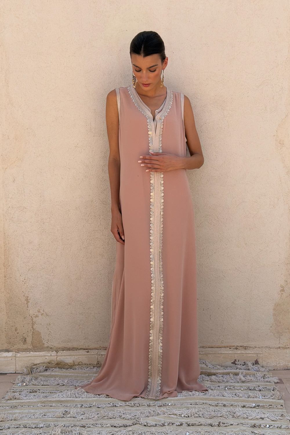 AMBER TWO-PIECE KAFTAN