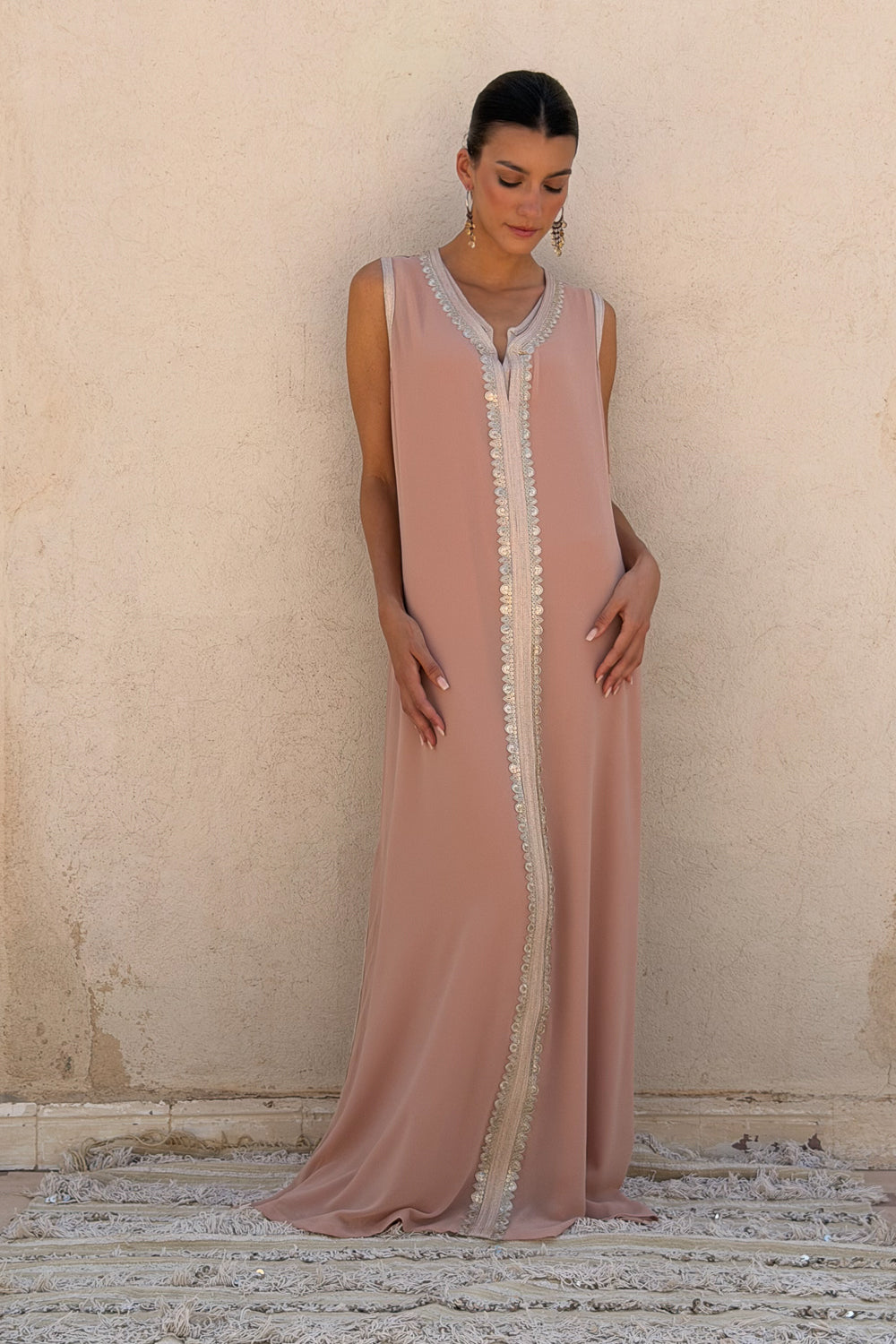 AMBER TWO-PIECE KAFTAN