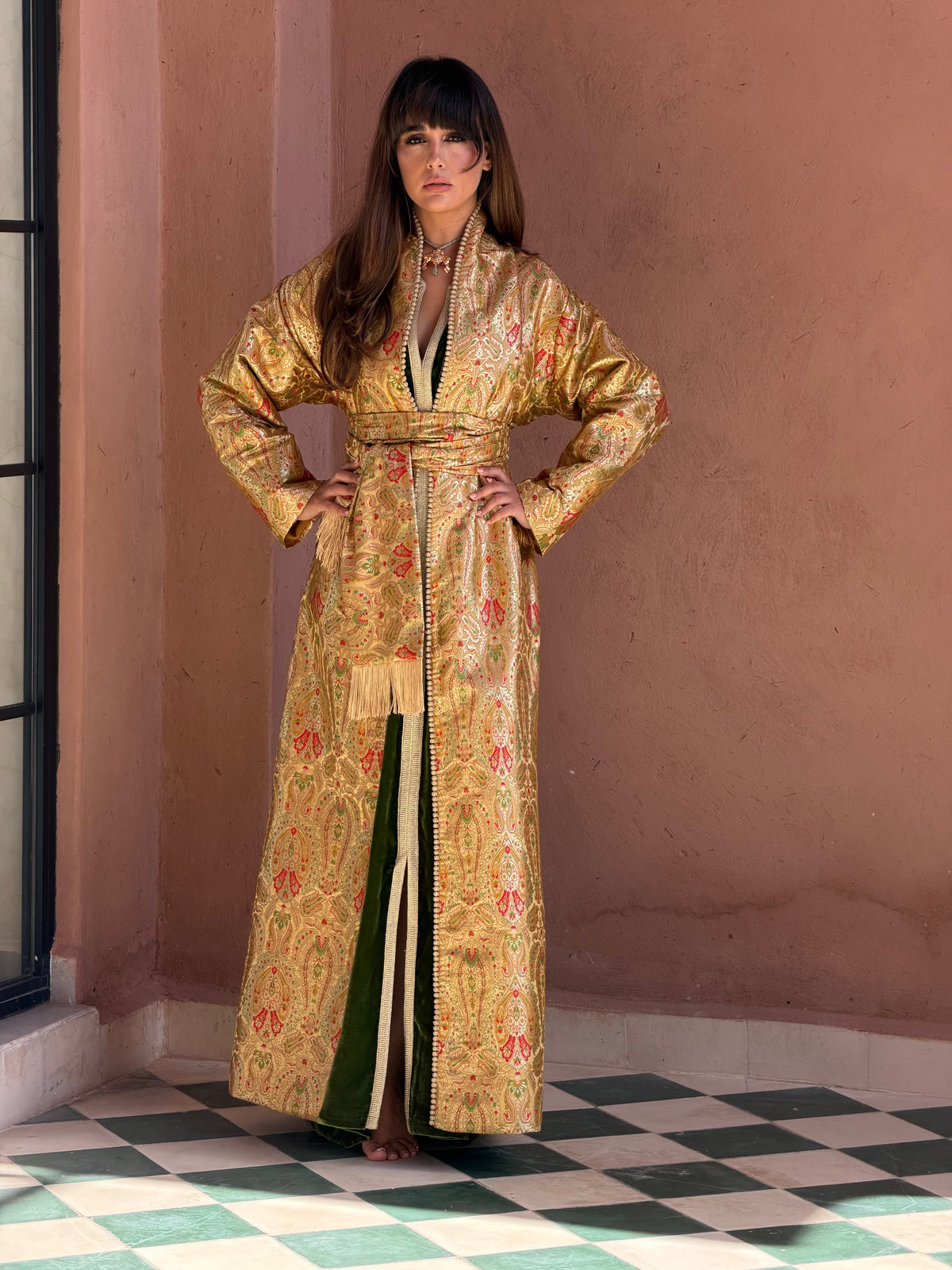 Rania Two-Piece Kaftan & Kimono by Moroccan Touch