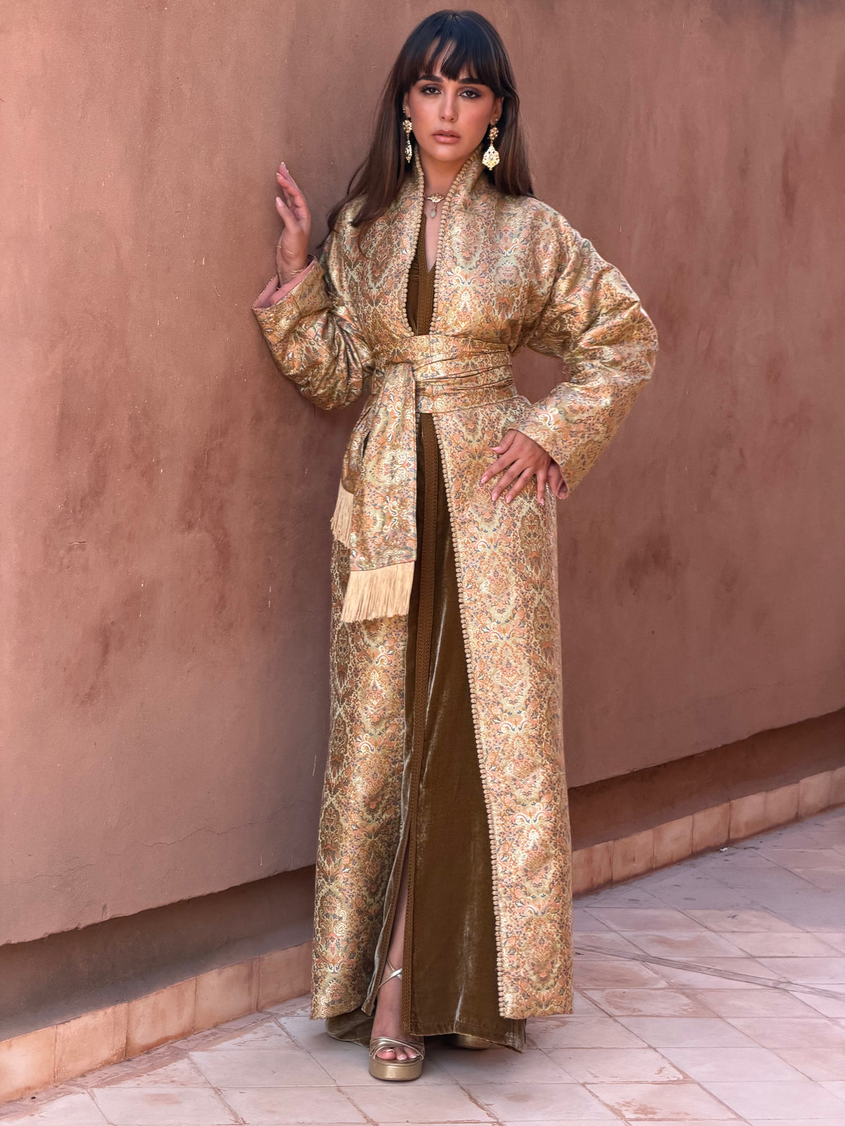 Safia Two-Piece Kaftan & Kimono by Moroccan Touch