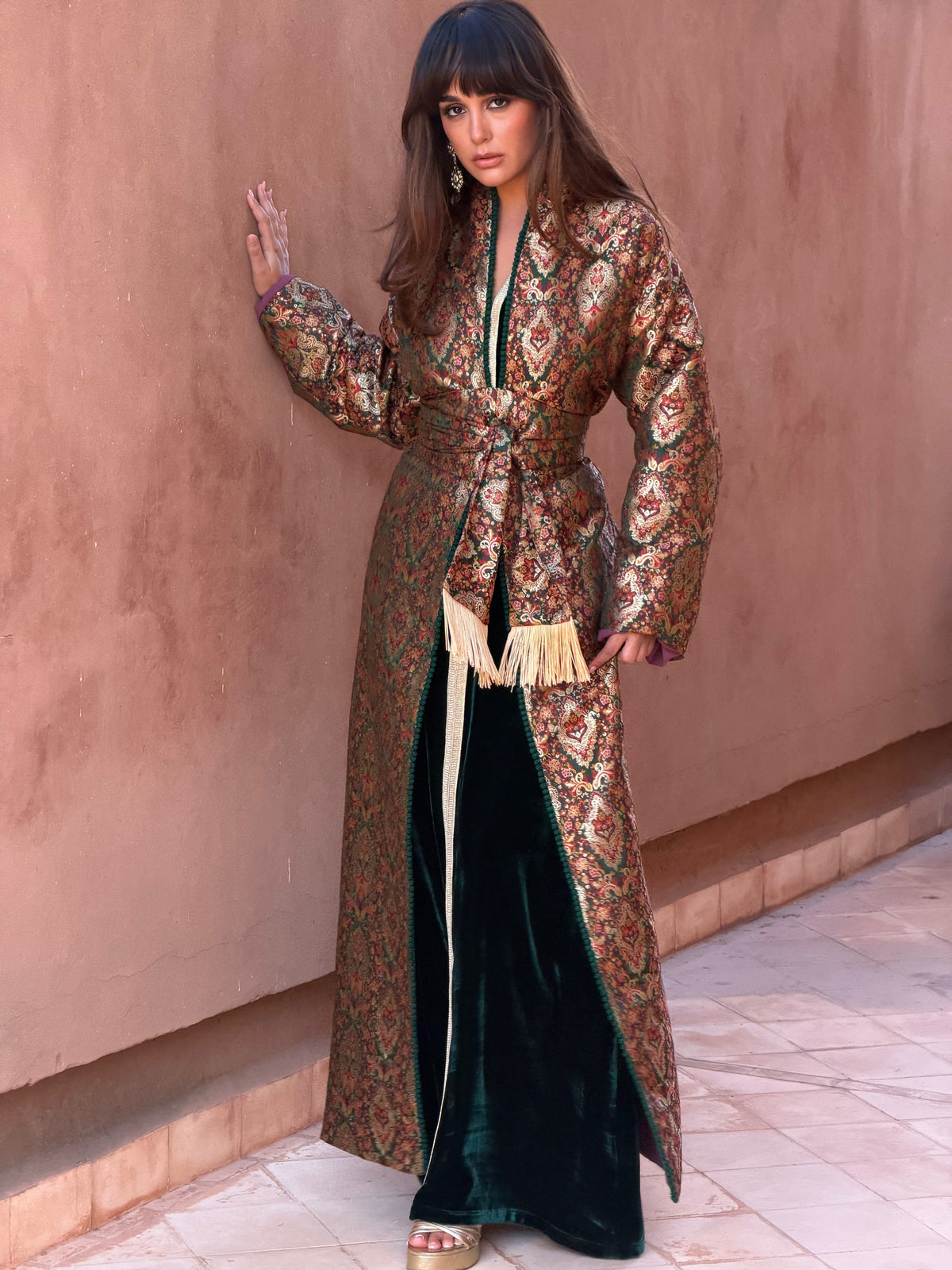 Sanaa Two-Piece Kaftan & Kimono by Moroccan Touch