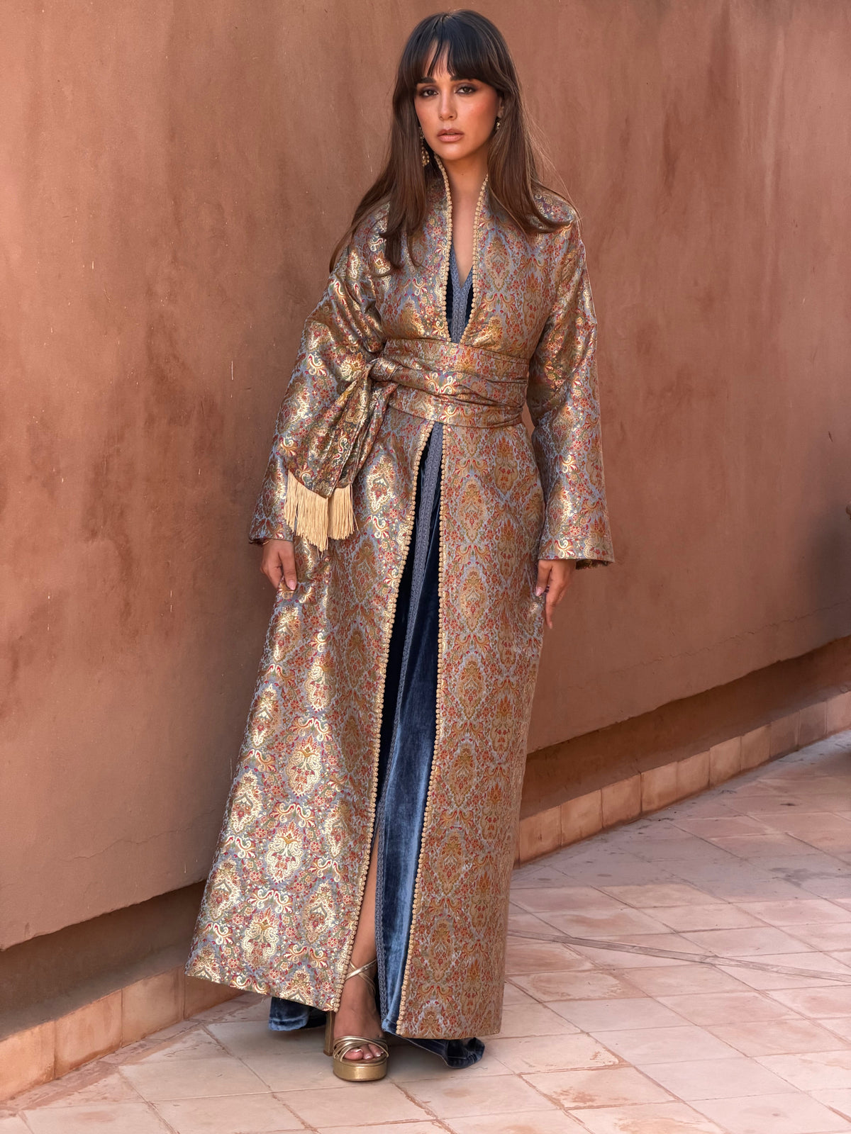 Siham Two-Piece Kaftan & Kimono by Moroccan Touch