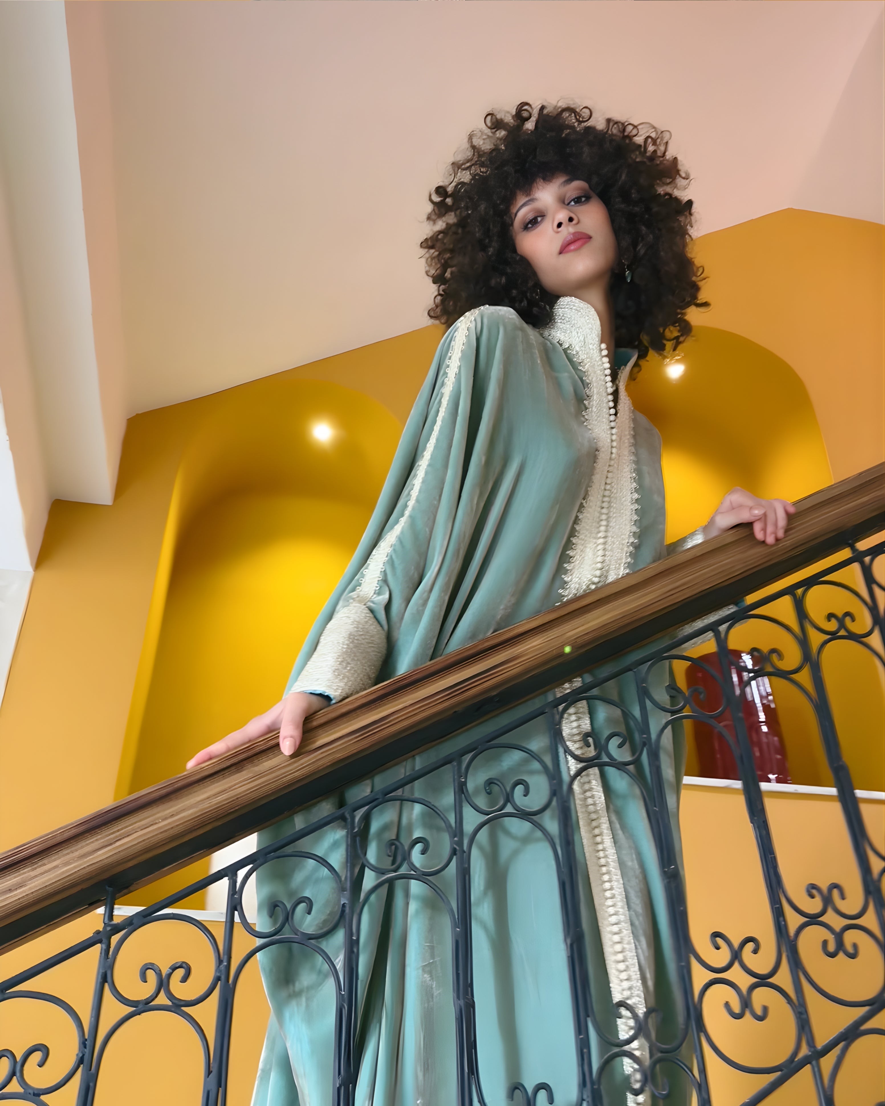 ZEYNA OVERSIZED VELVET KAFTAN