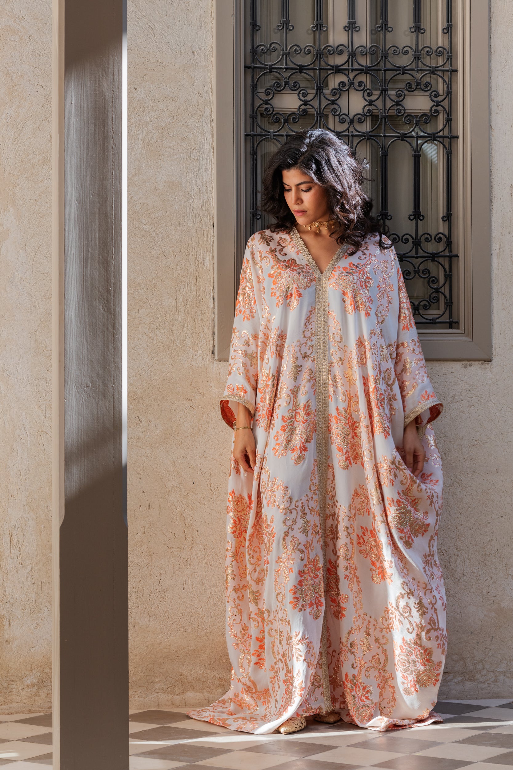 ADAMA SILK KAFTAN / UNIQUE PIECE