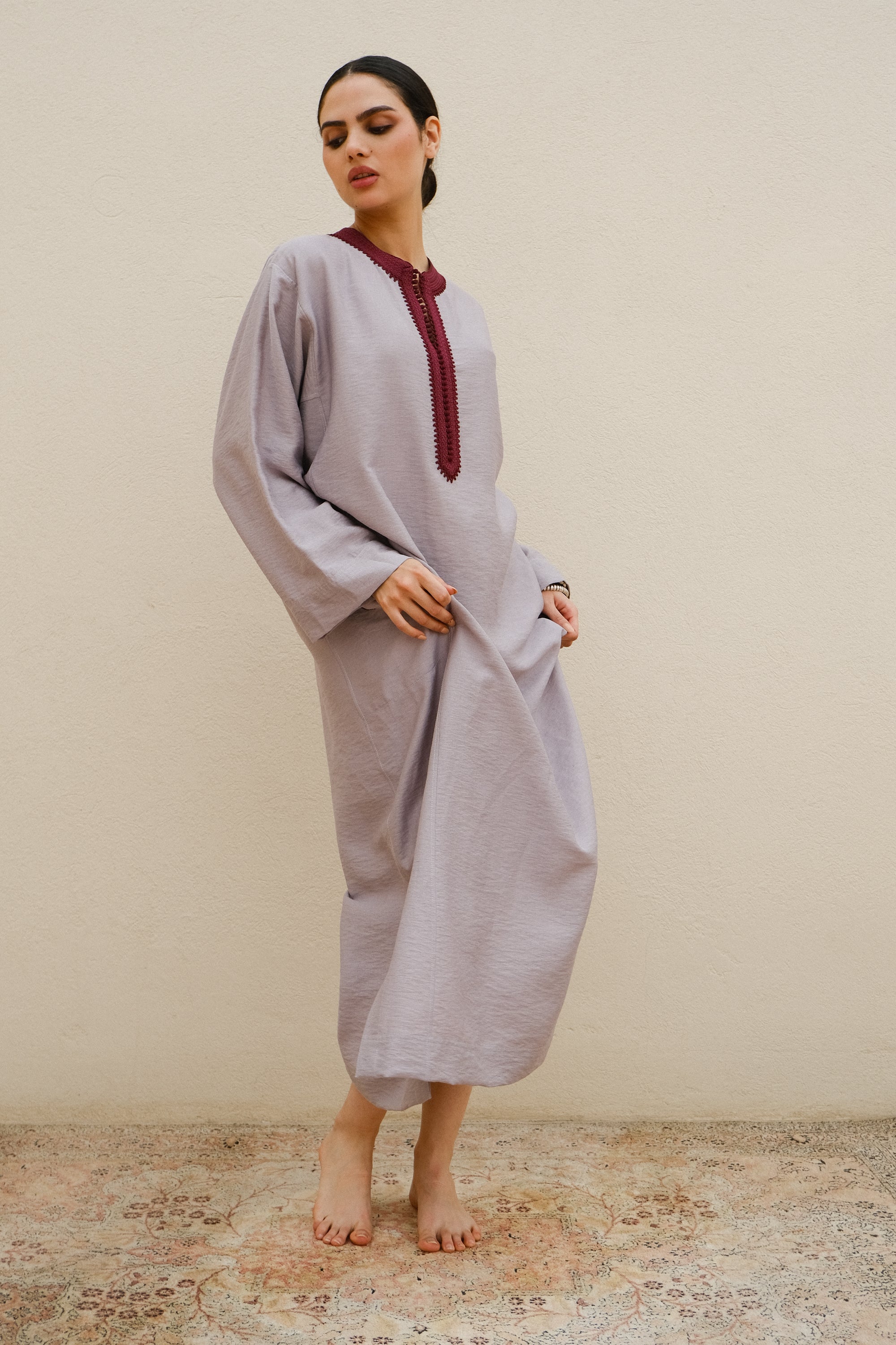 SAMIHA LINEN KAFTAN