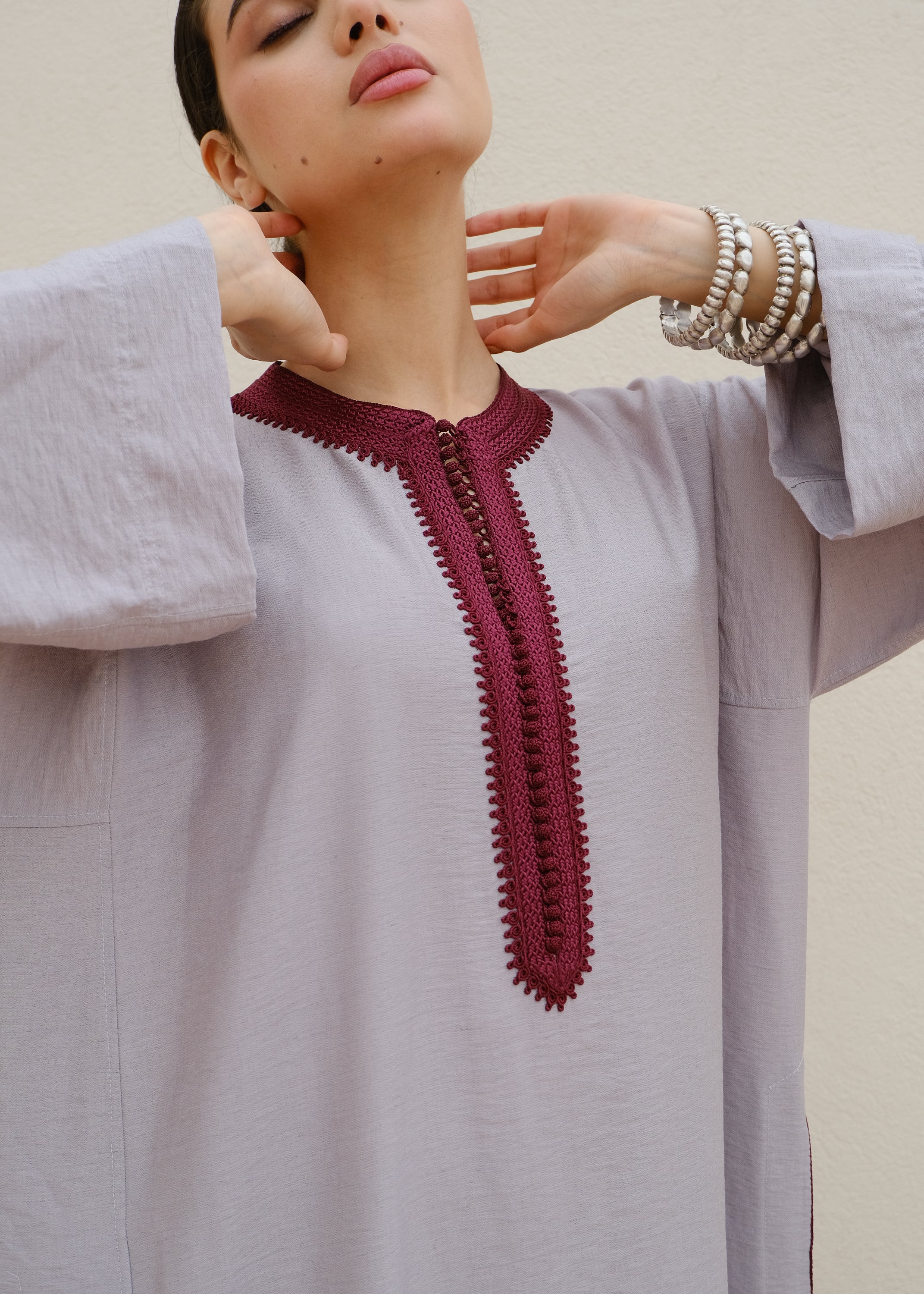 SAMIHA LINEN KAFTAN