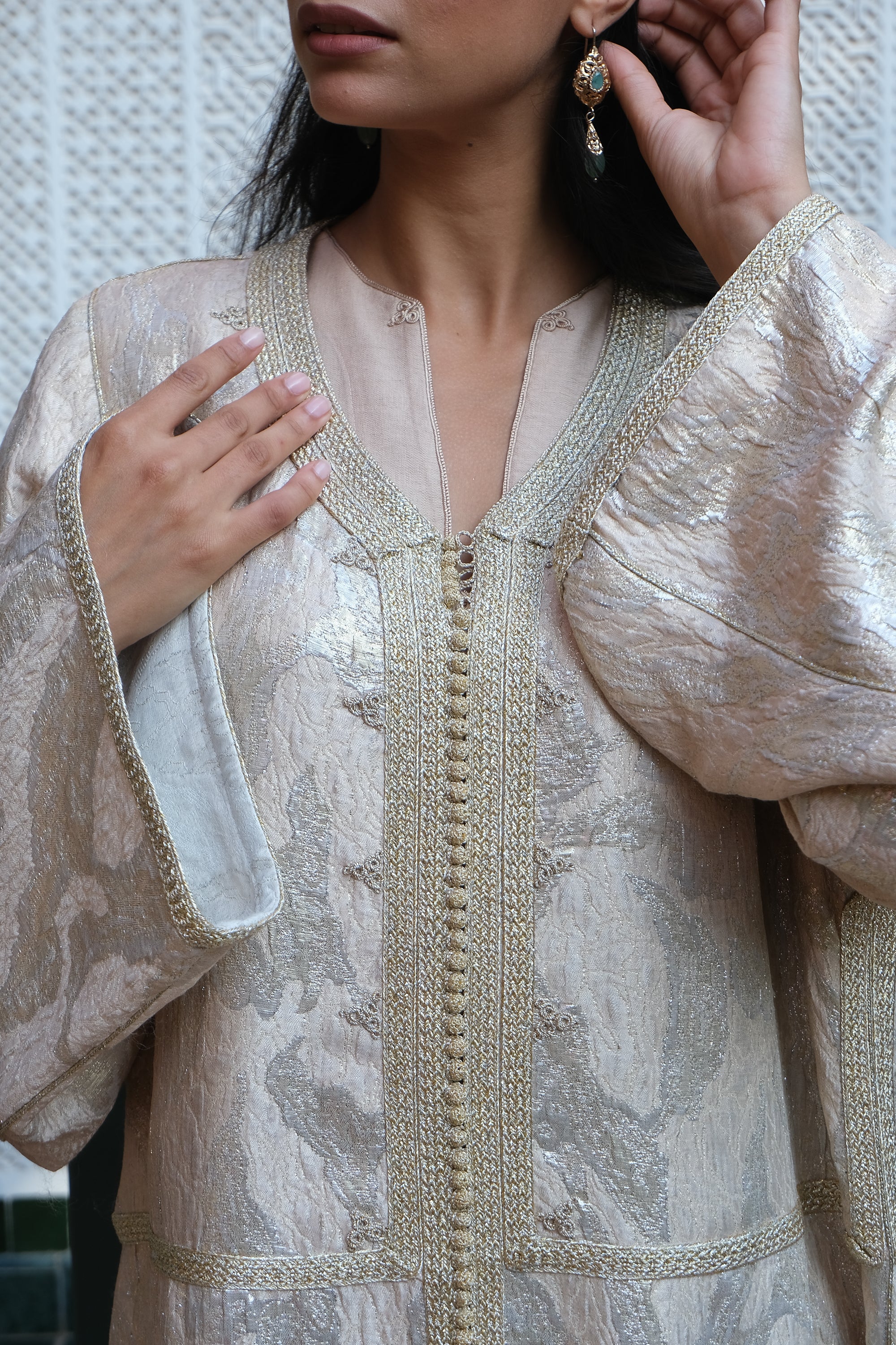 KOUSMI SILK BROCADE KAFTAN