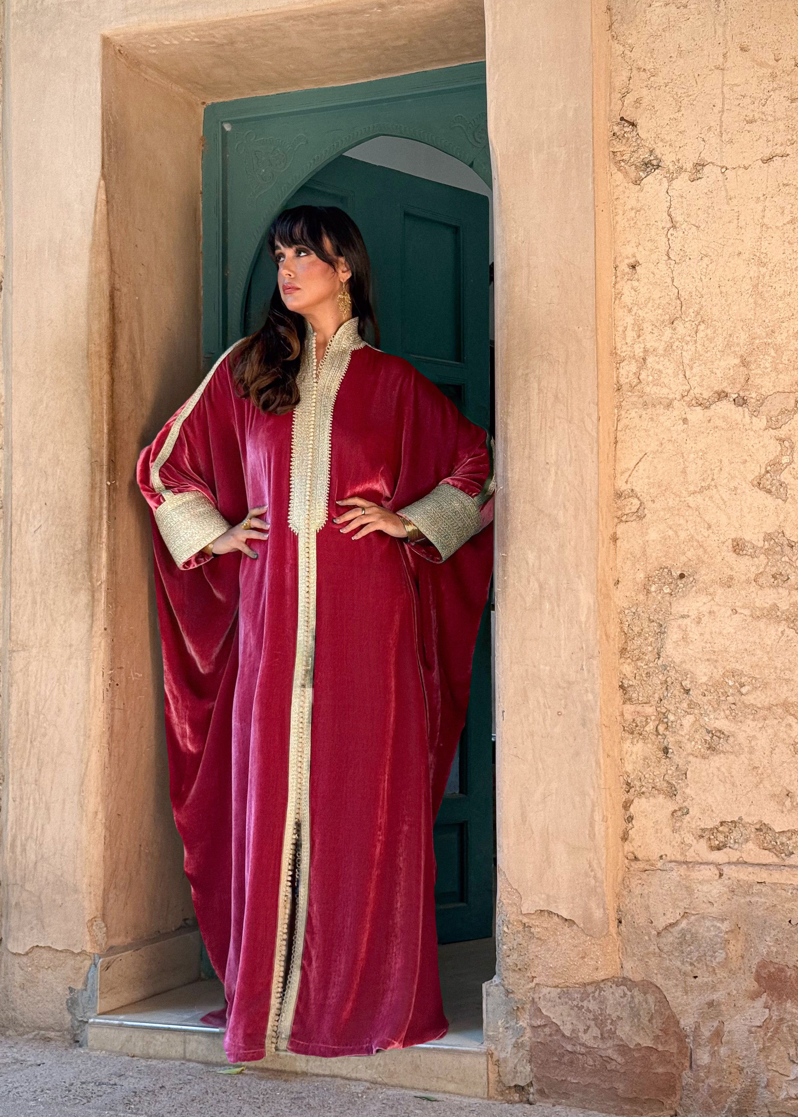 NAYA SILK VELVET KAFTAN