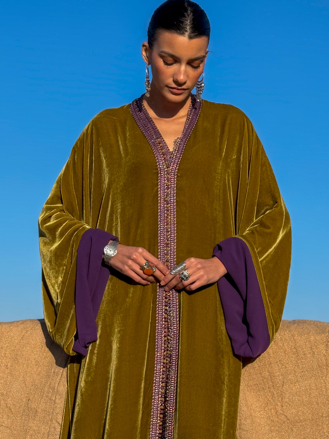 SULTAN TWO-PIECE SILK VELVET KAFTAN