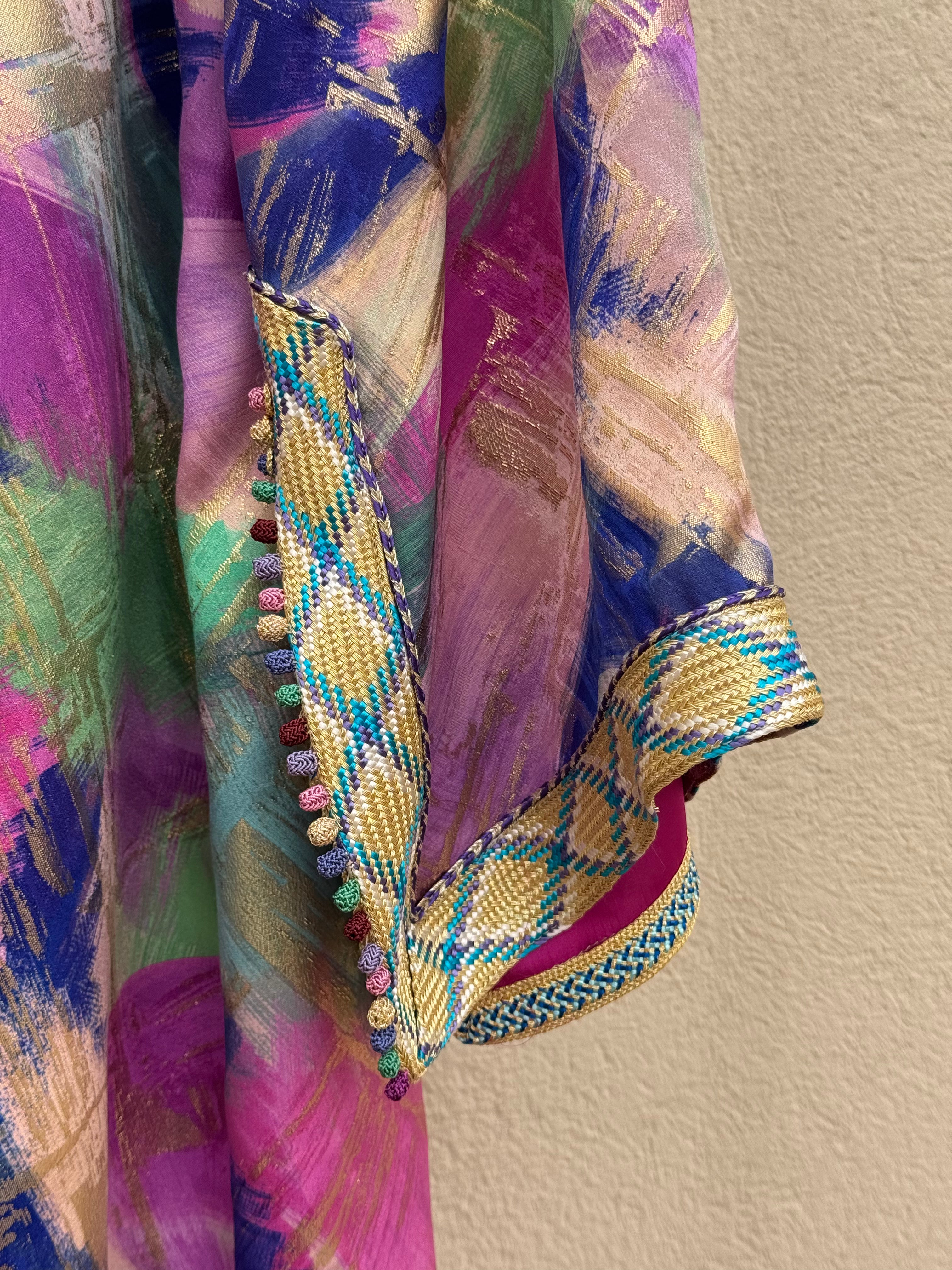 FARHANA TWO-PIECE SILK KAFTAN