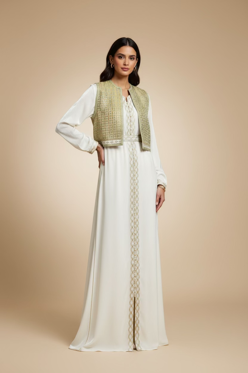 LUNA TWO-PIECE KAFTAN & GILET