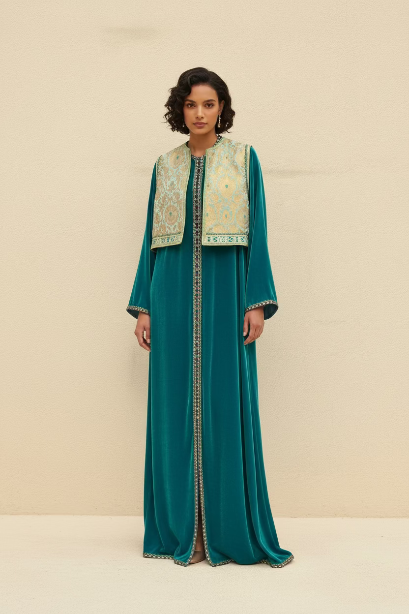 LUNA TWO-PIECE KAFTAN & GILET