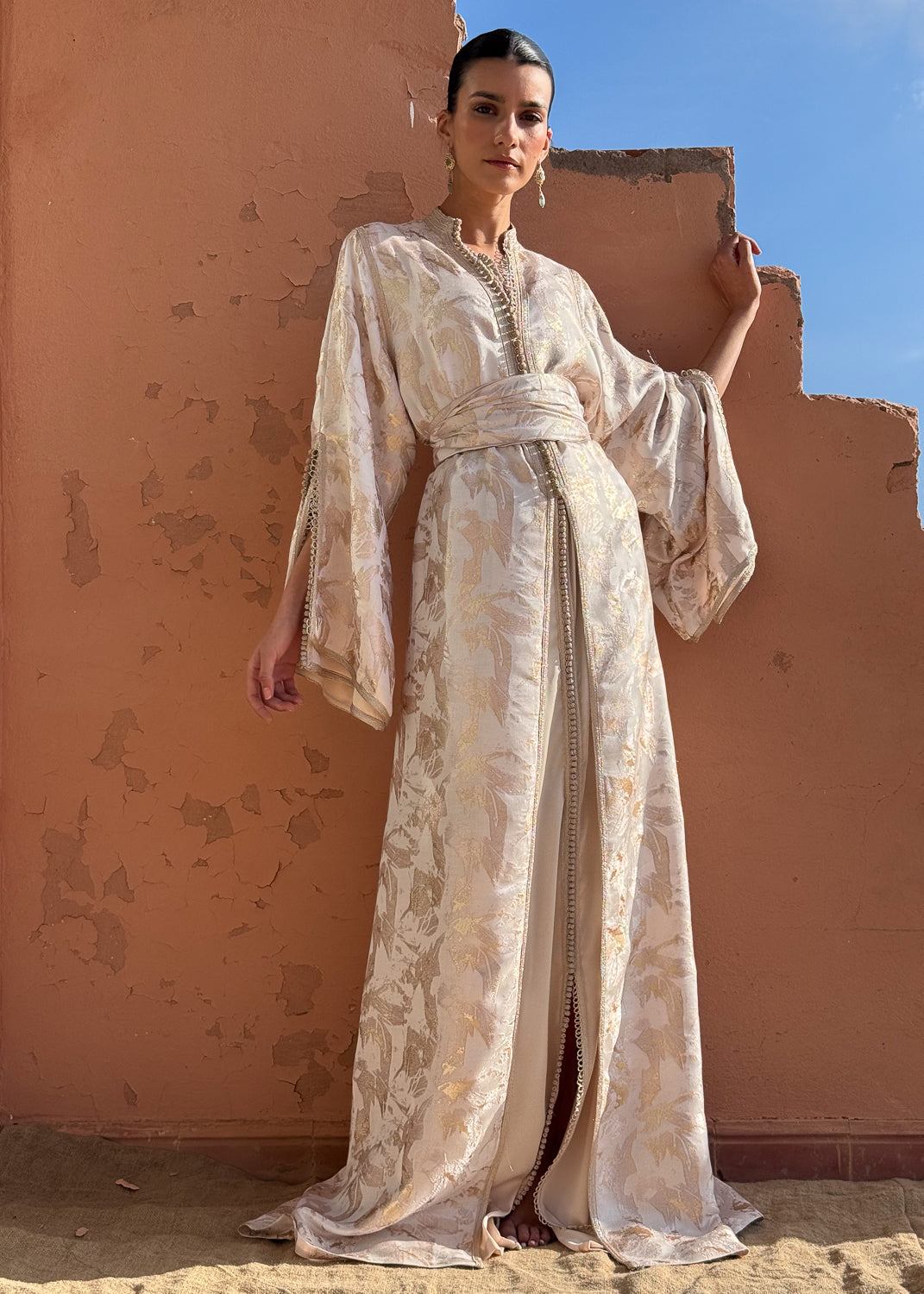 SOFIA TWO-PIECE SILK KAFTAN
