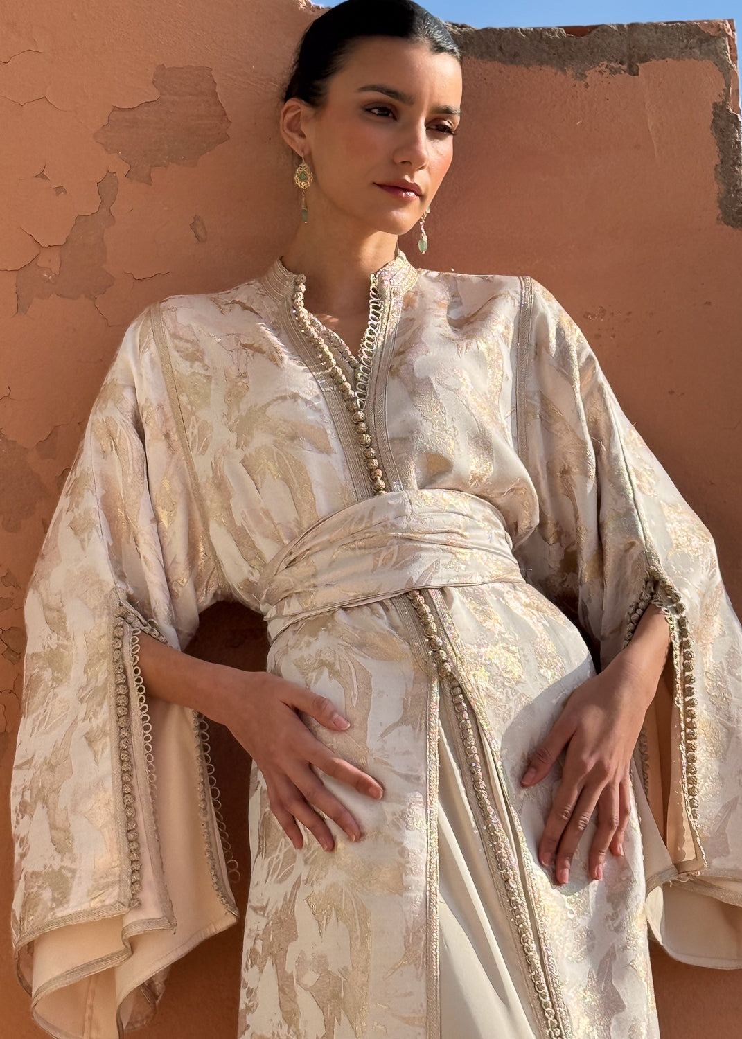 SOFIA TWO-PIECE SILK KAFTAN