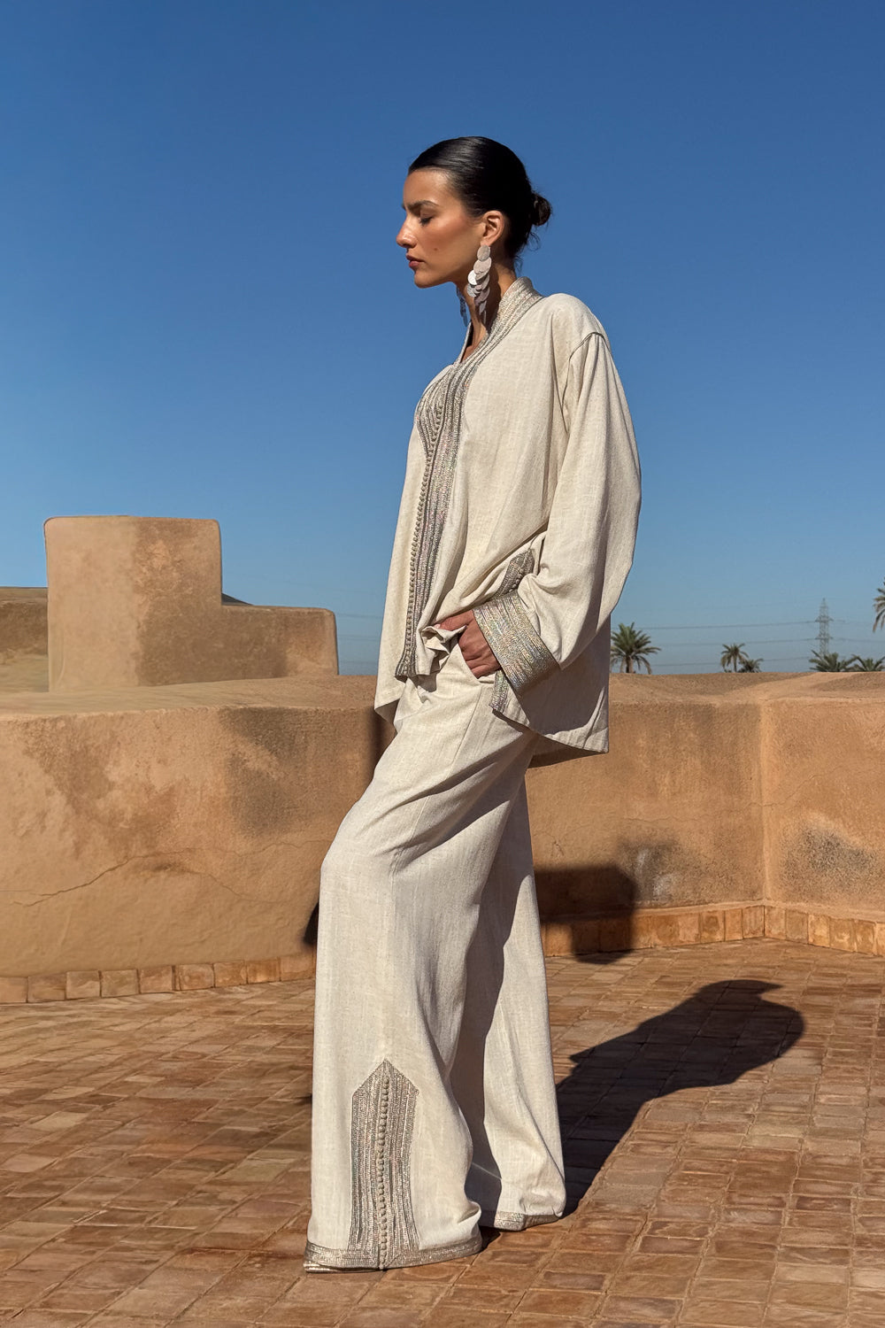 NAZIM LINEN MATCHING SET