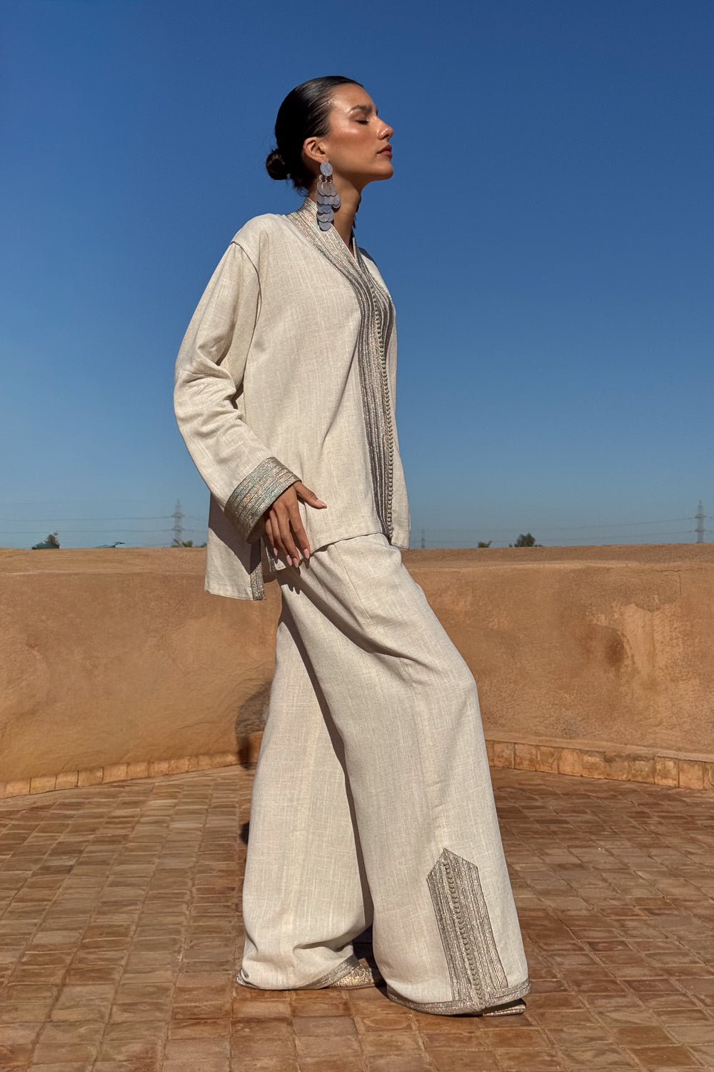 NAZIM LINEN MATCHING SET