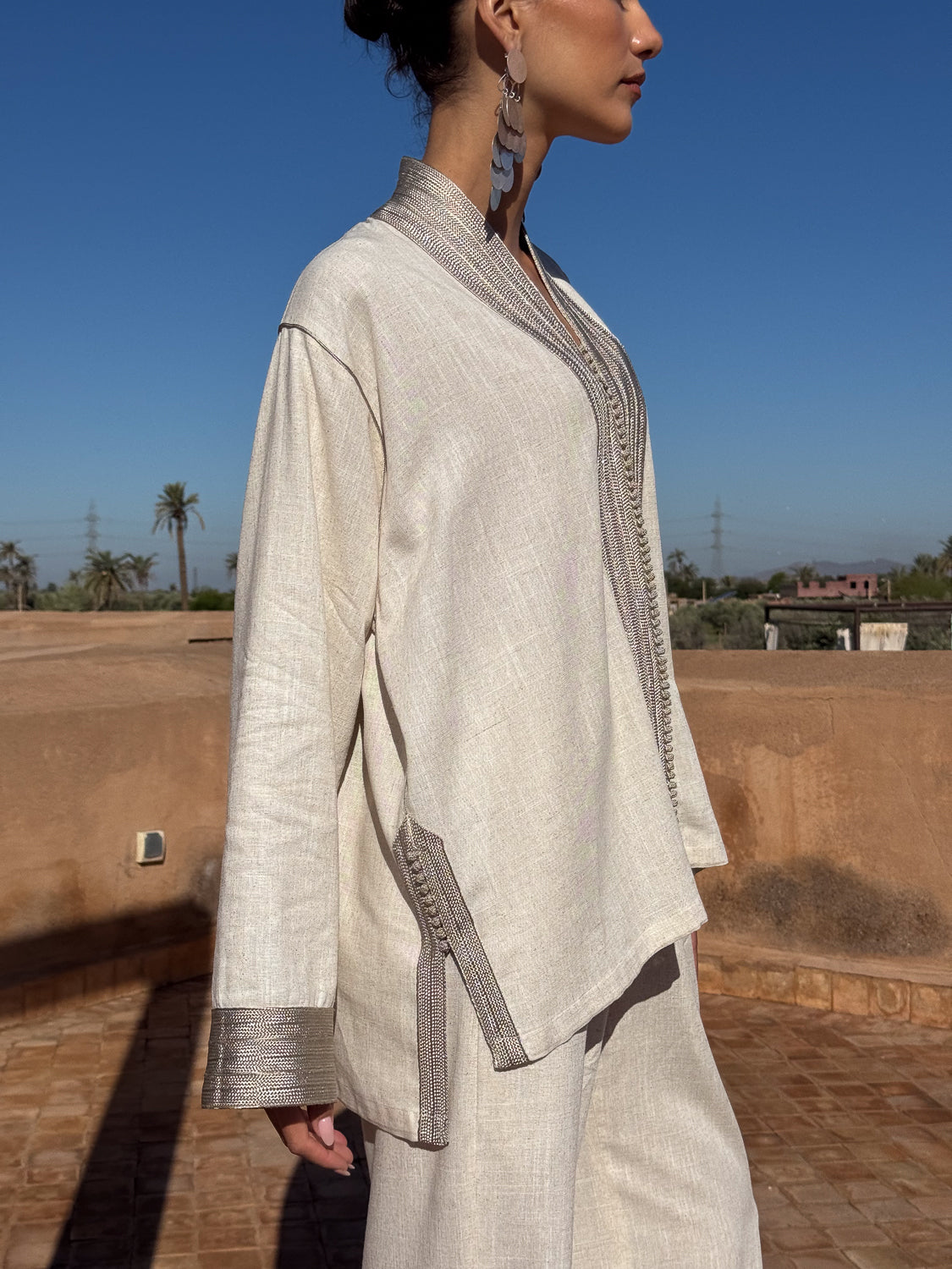 NAZIM LINEN MATCHING SET