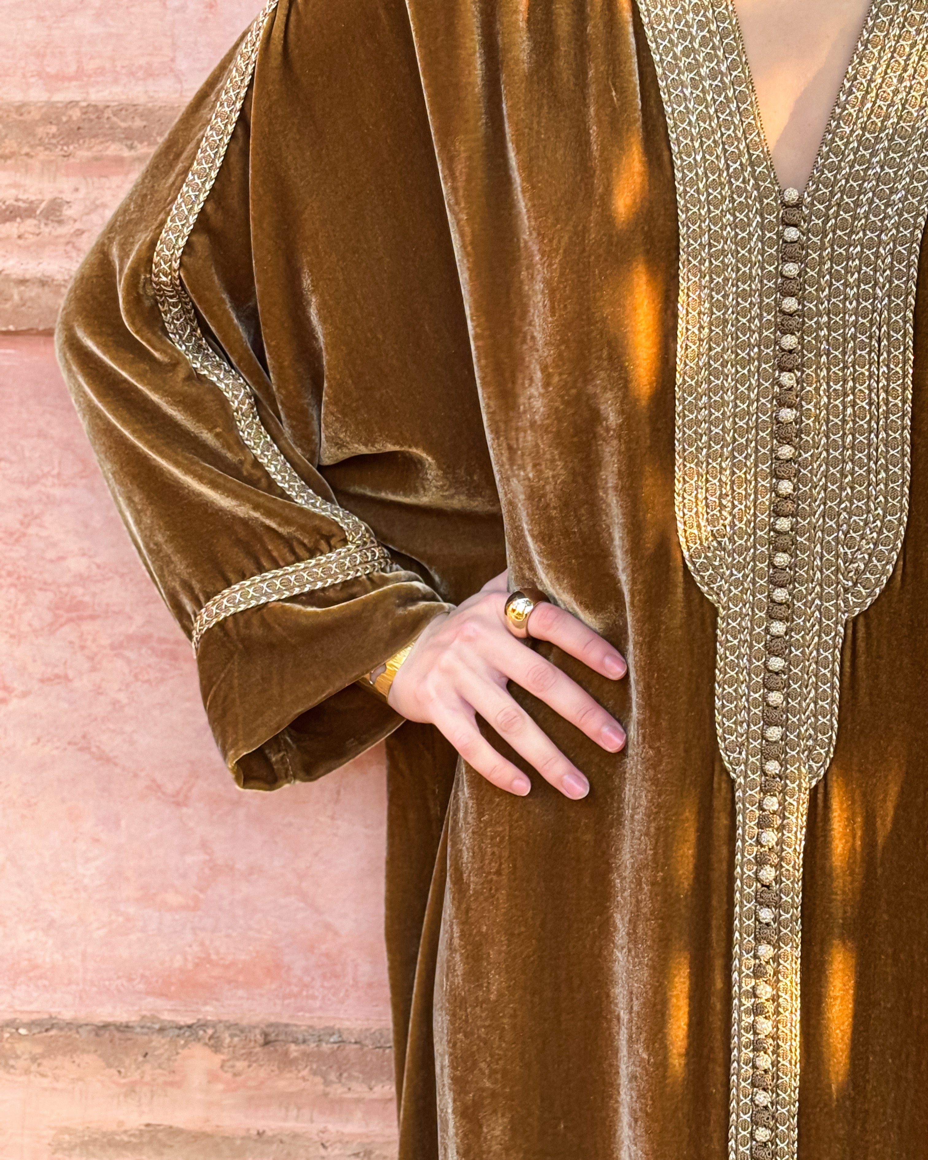 SILA SILK VELVET KAFTAN