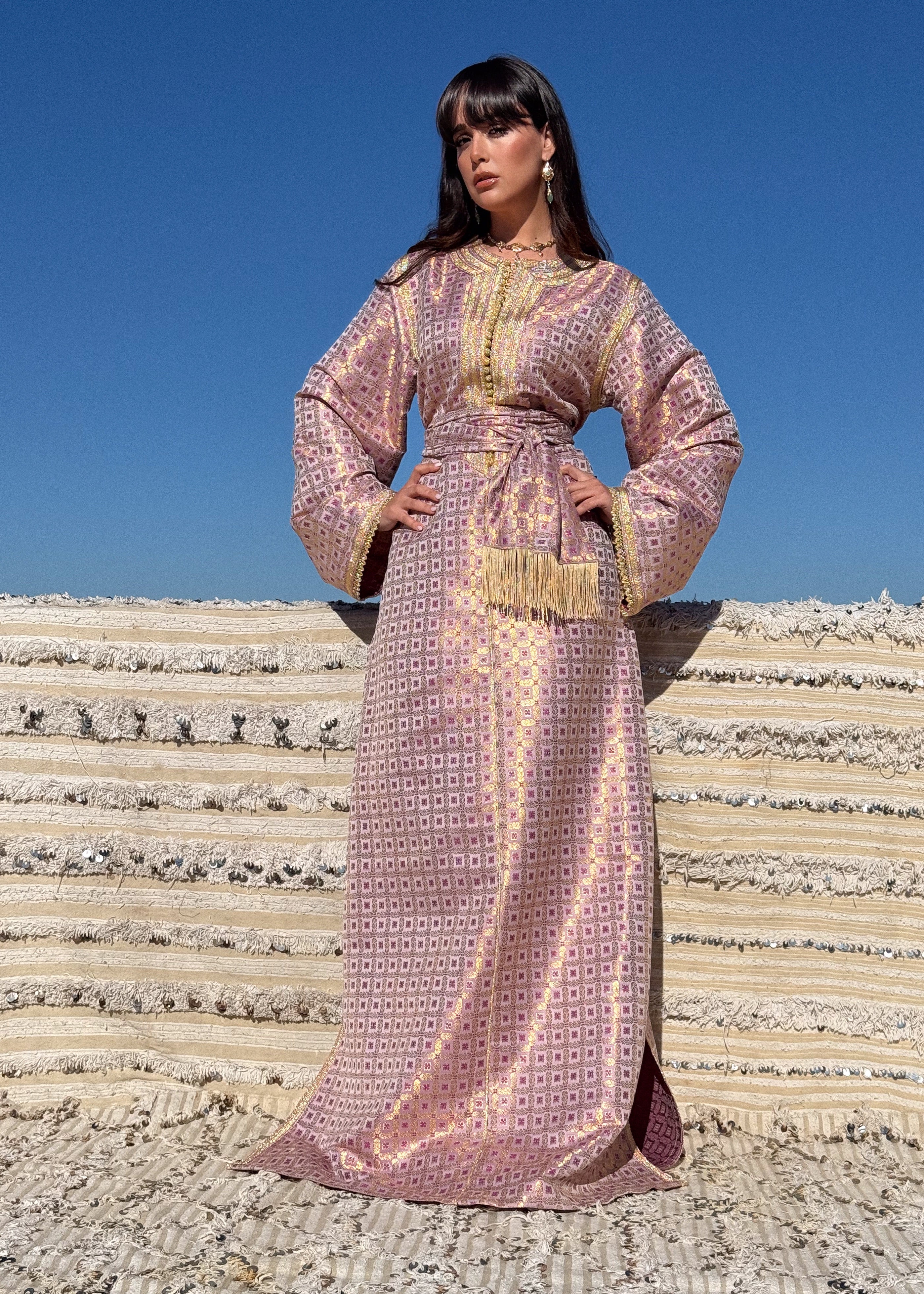 FATMA SILK BROCADE KAFTAN