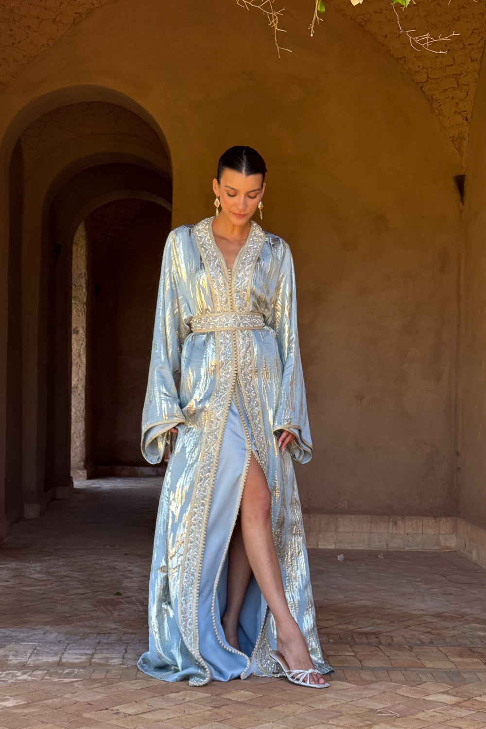 ILHAM TWO-PIECE BEADED KAFTAN