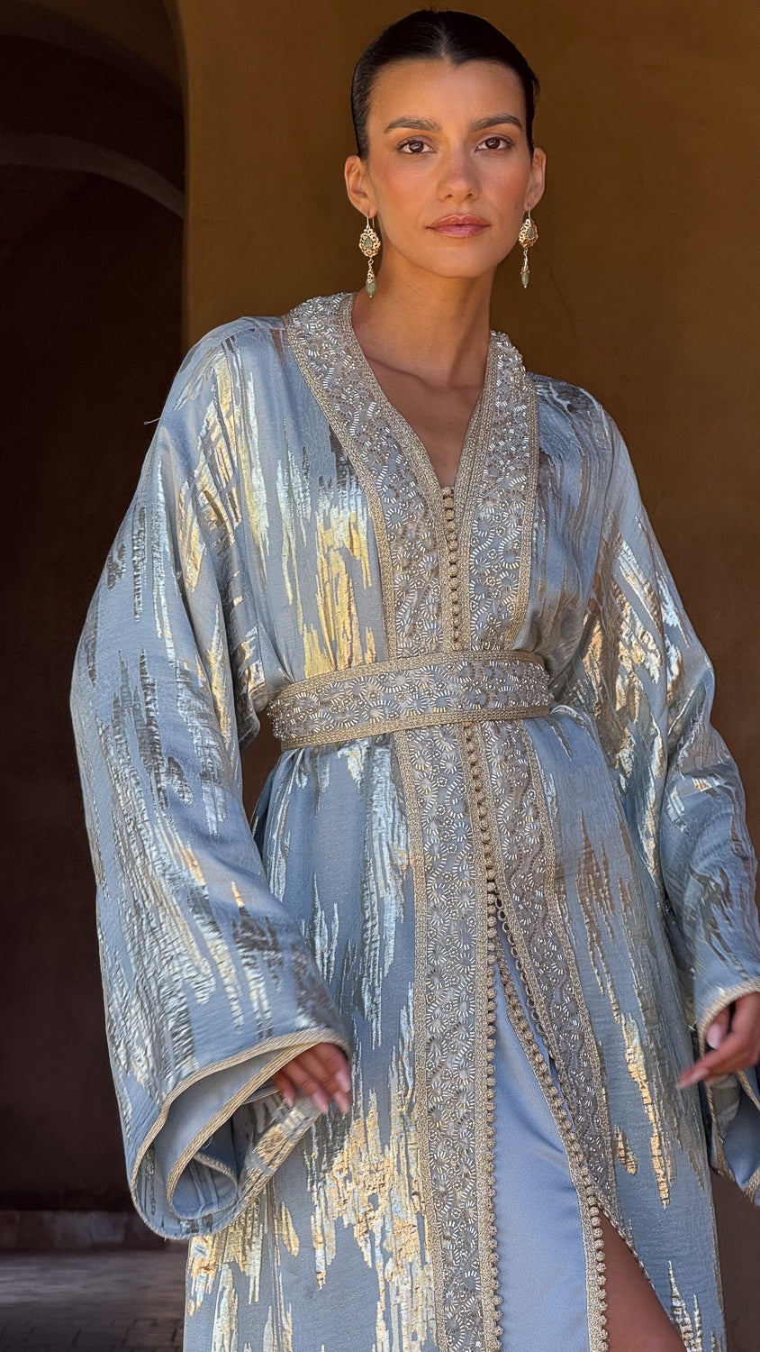 ILHAM TWO-PIECE BEADED KAFTAN