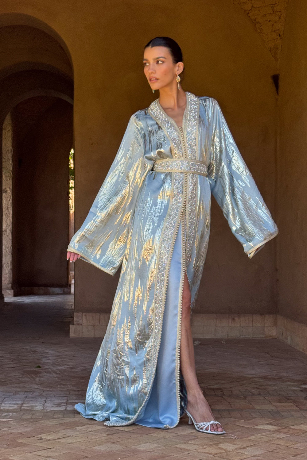 ILHAM TWO-PIECE BEADED KAFTAN