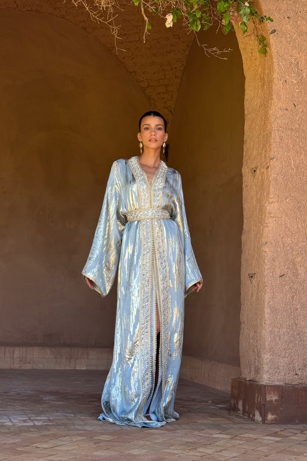 ILHAM TWO-PIECE BEADED KAFTAN