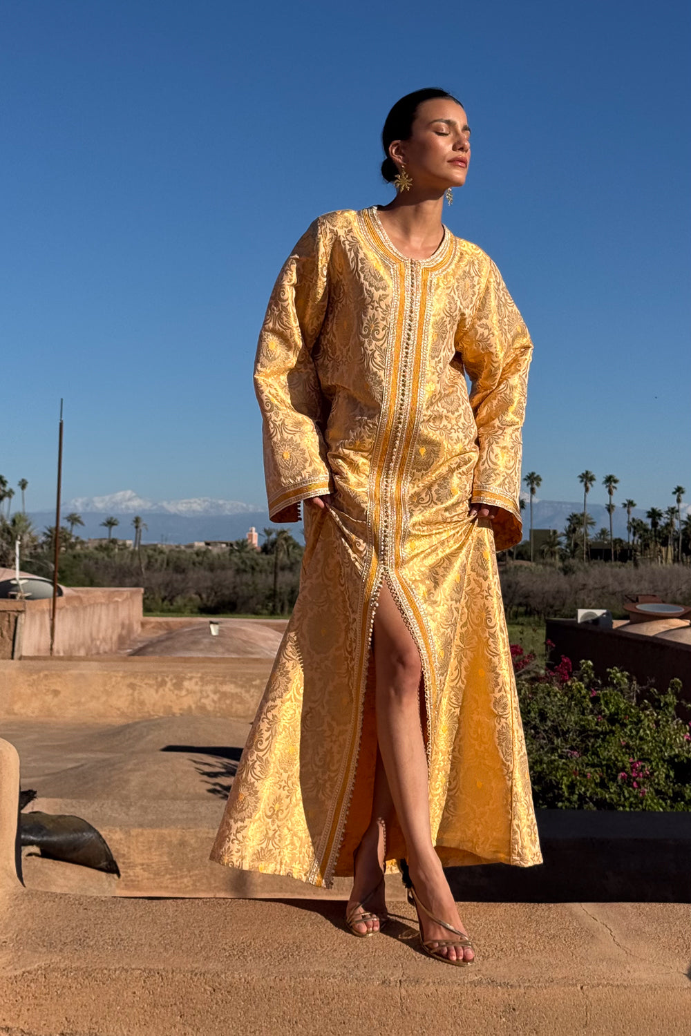 CHEHAB SILK BROCADE KAFTAN