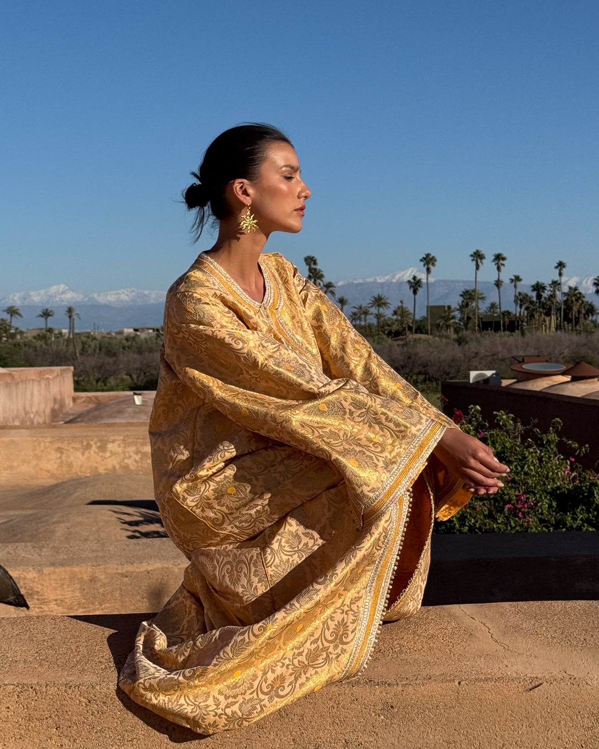 CHEHAB SILK BROCADE KAFTAN
