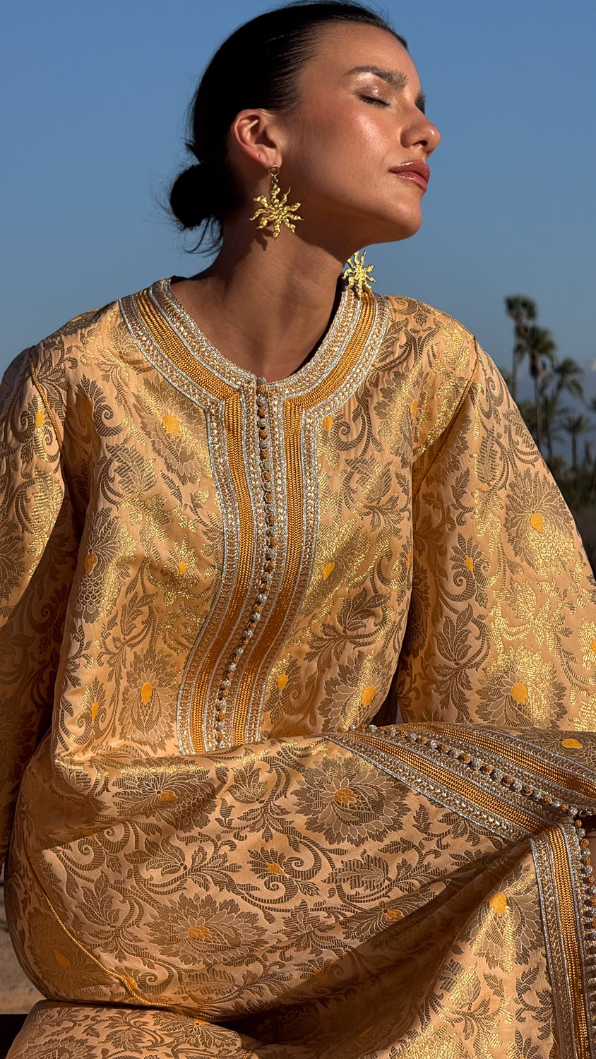 CHEHAB SILK BROCADE KAFTAN