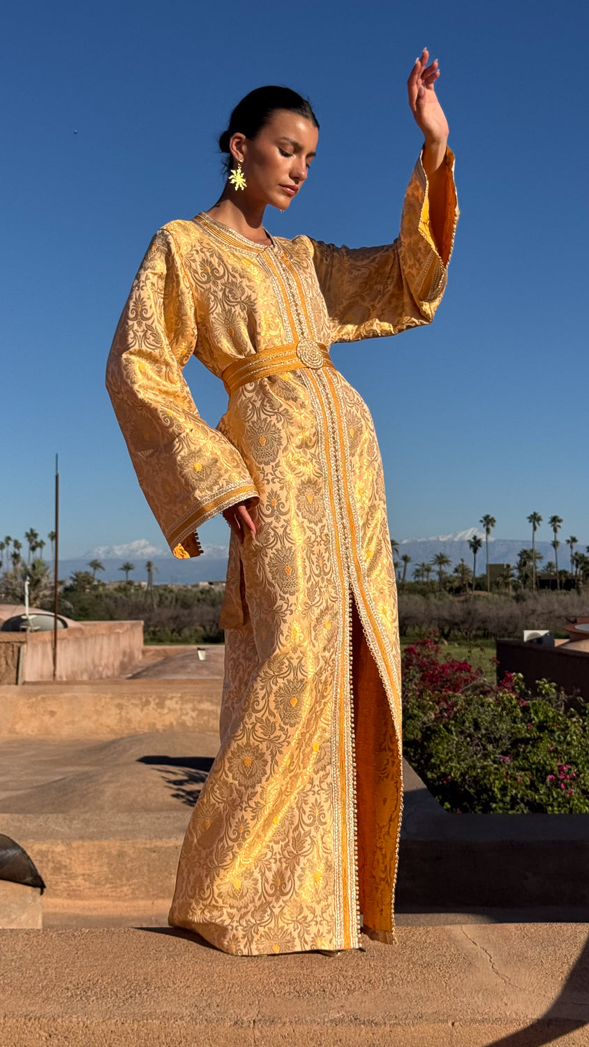 CHEHAB SILK BROCADE KAFTAN