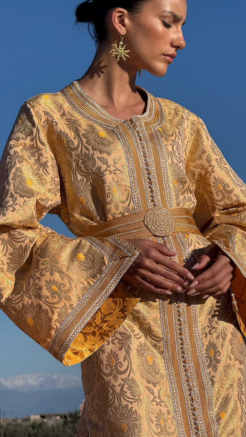 CHEHAB SILK BROCADE KAFTAN