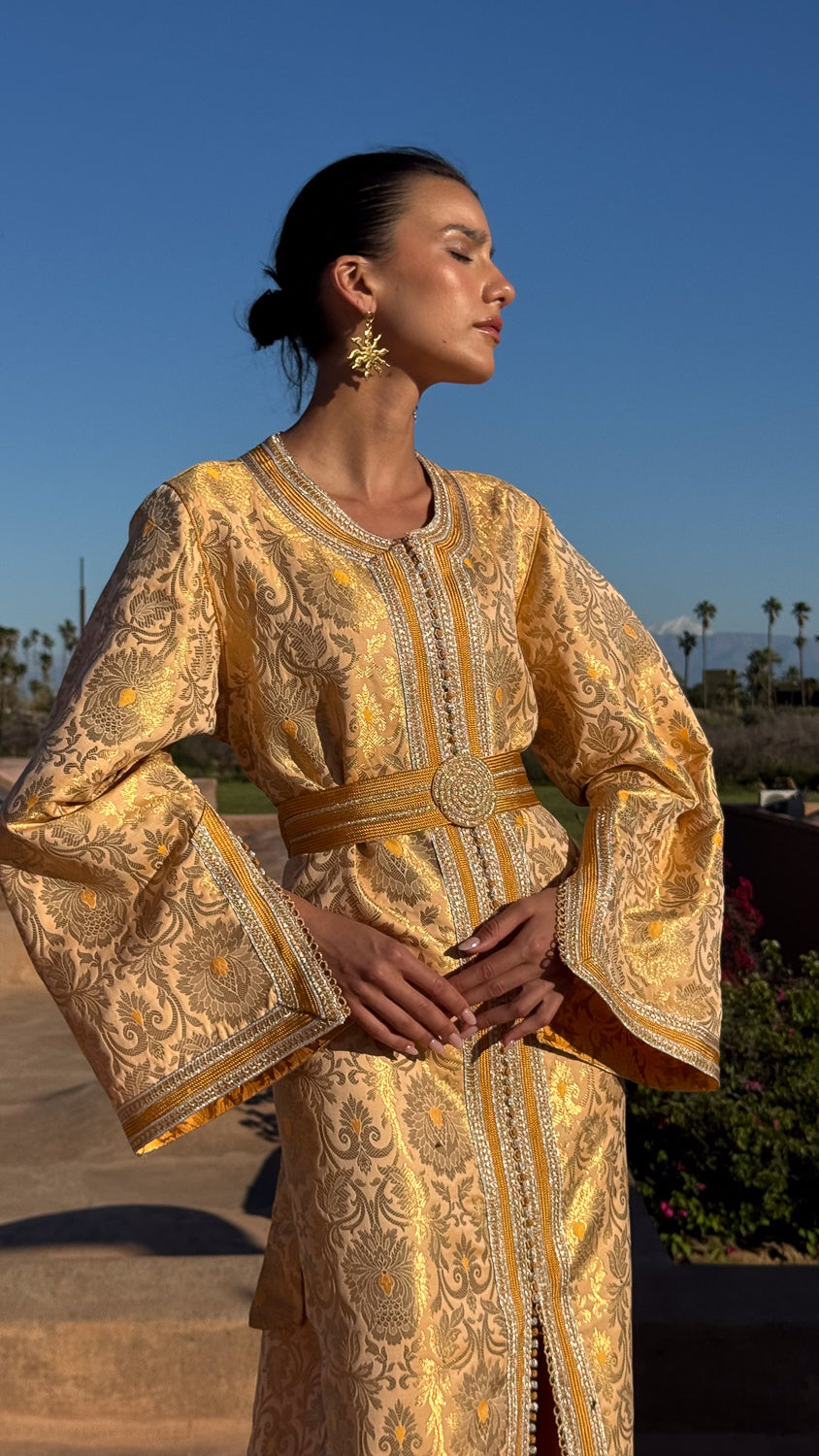 CHEHAB SILK BROCADE KAFTAN