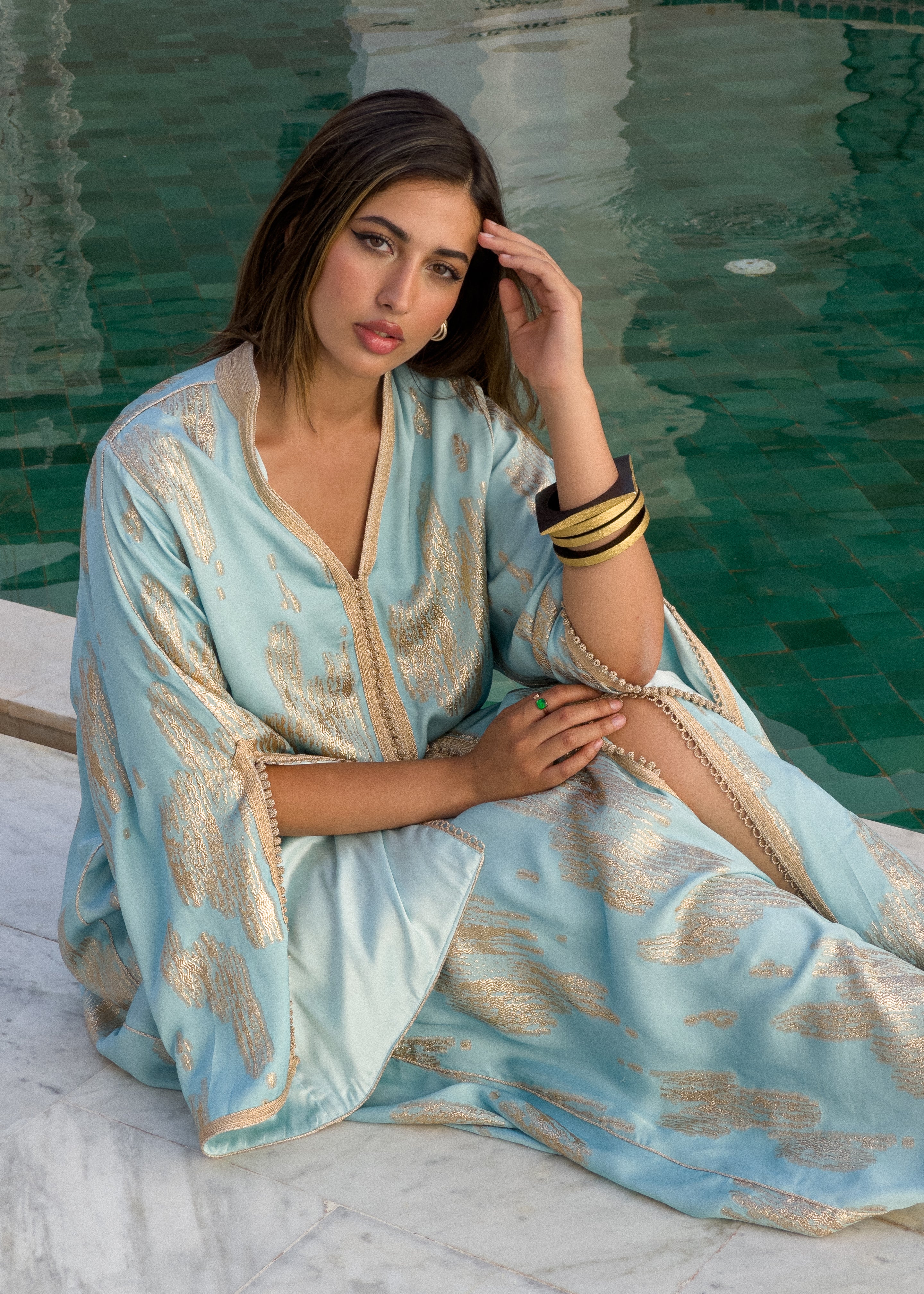 HOUSNIA SILK KAFTAN