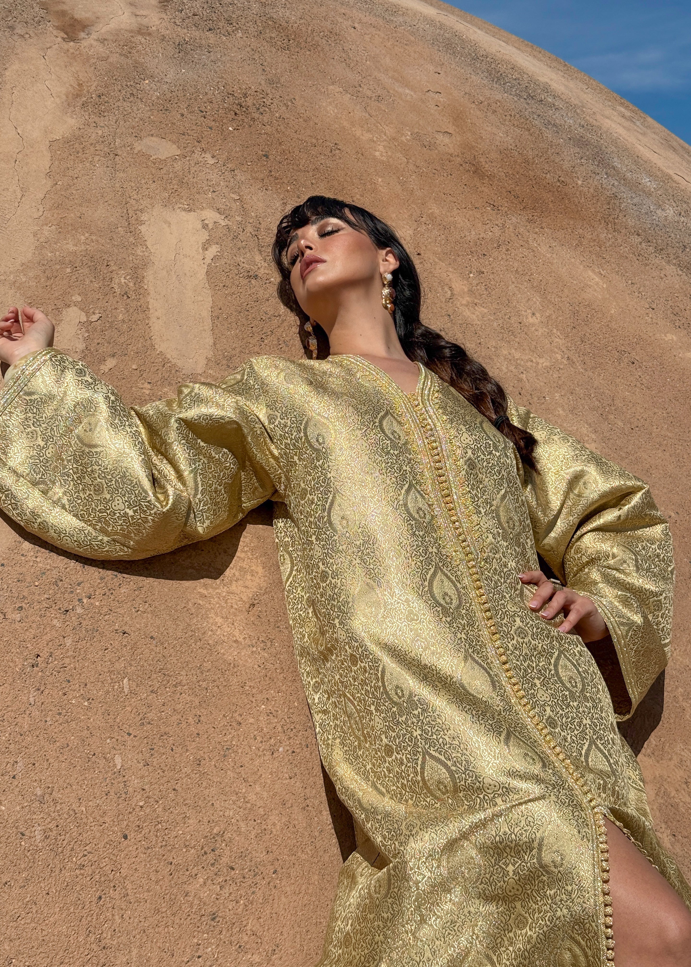 FERIAL SILK BROCADE KAFTAN