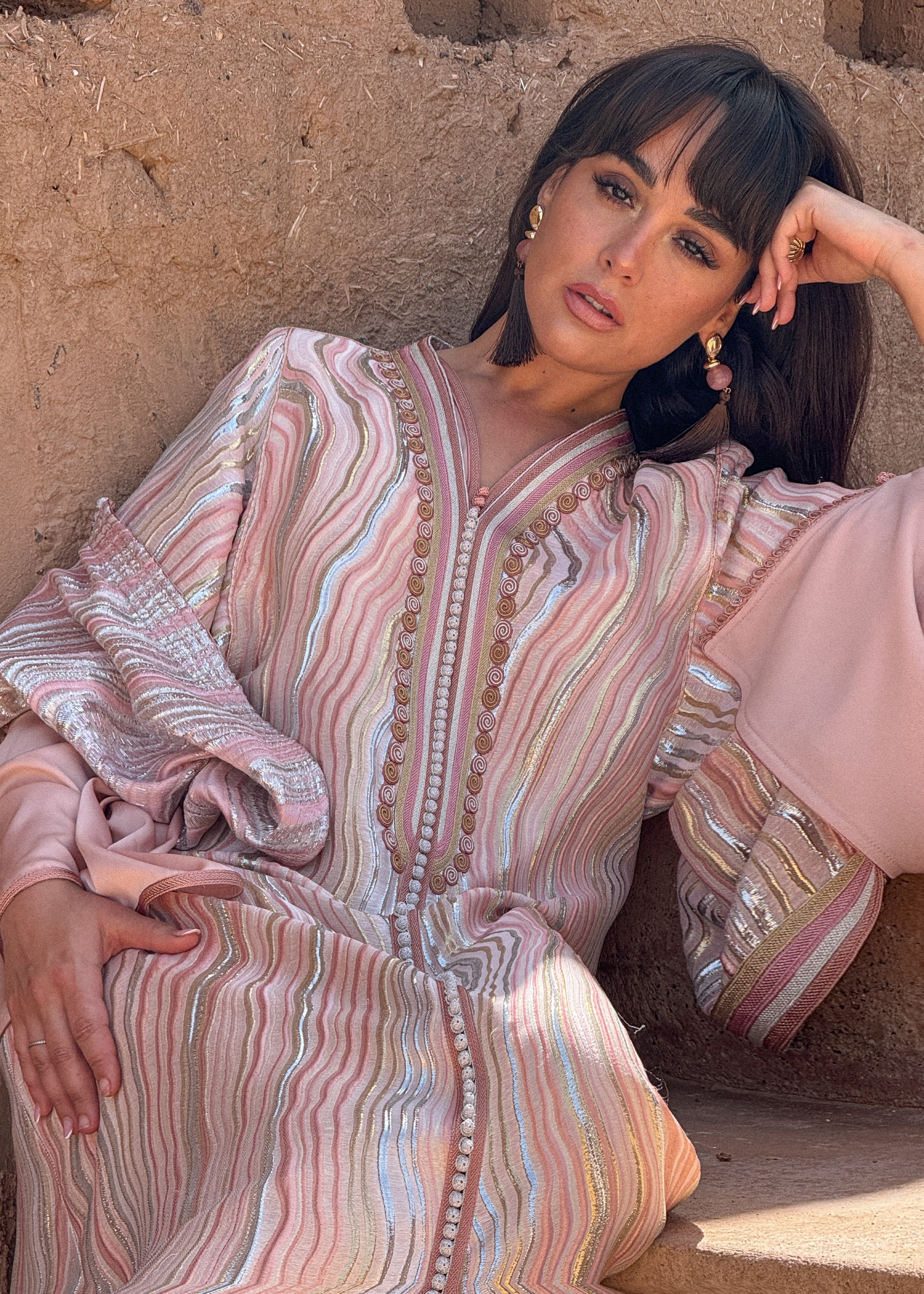 NACIRA TWO-PIECE KAFTAN