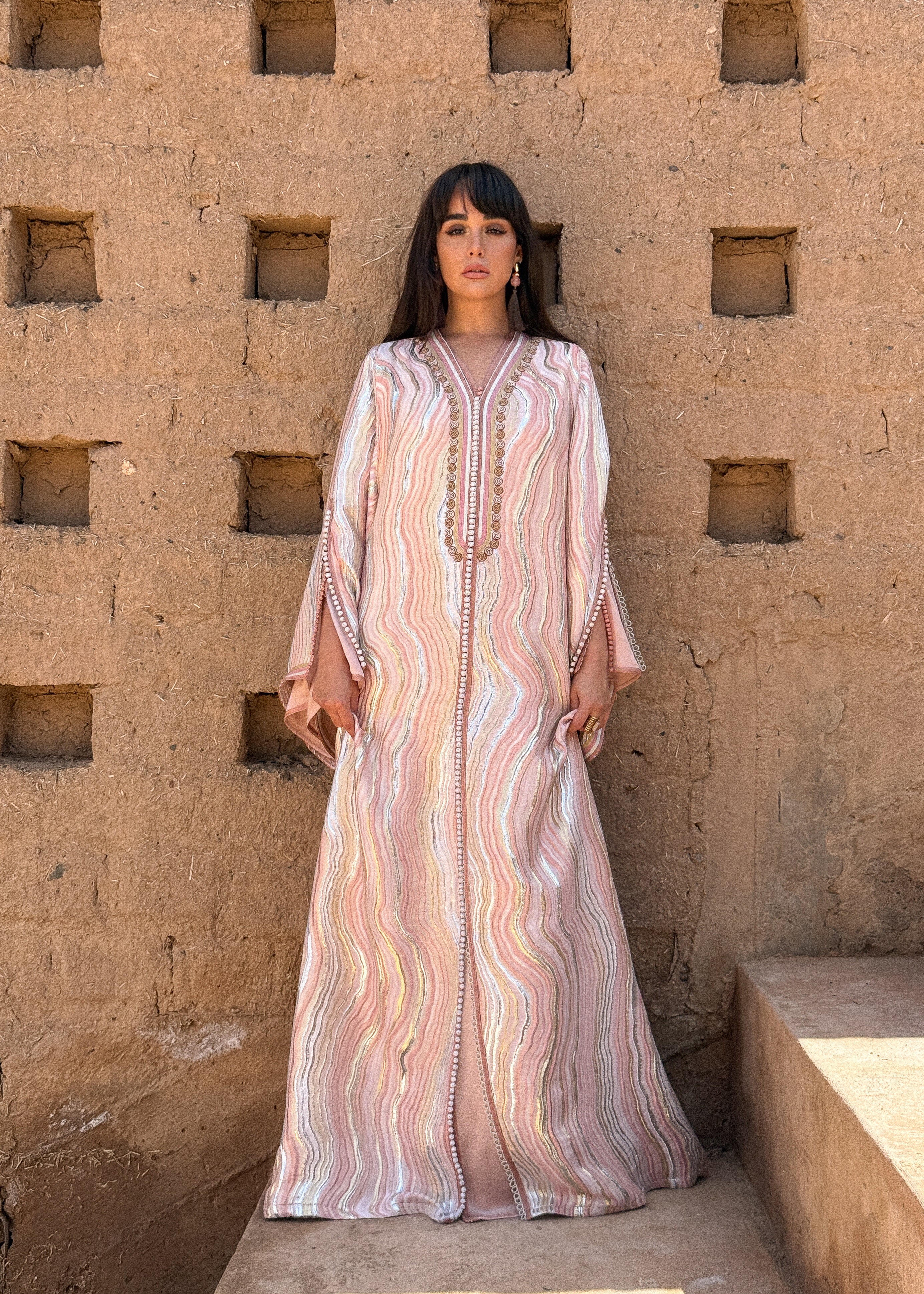 NACIRA TWO-PIECE KAFTAN
