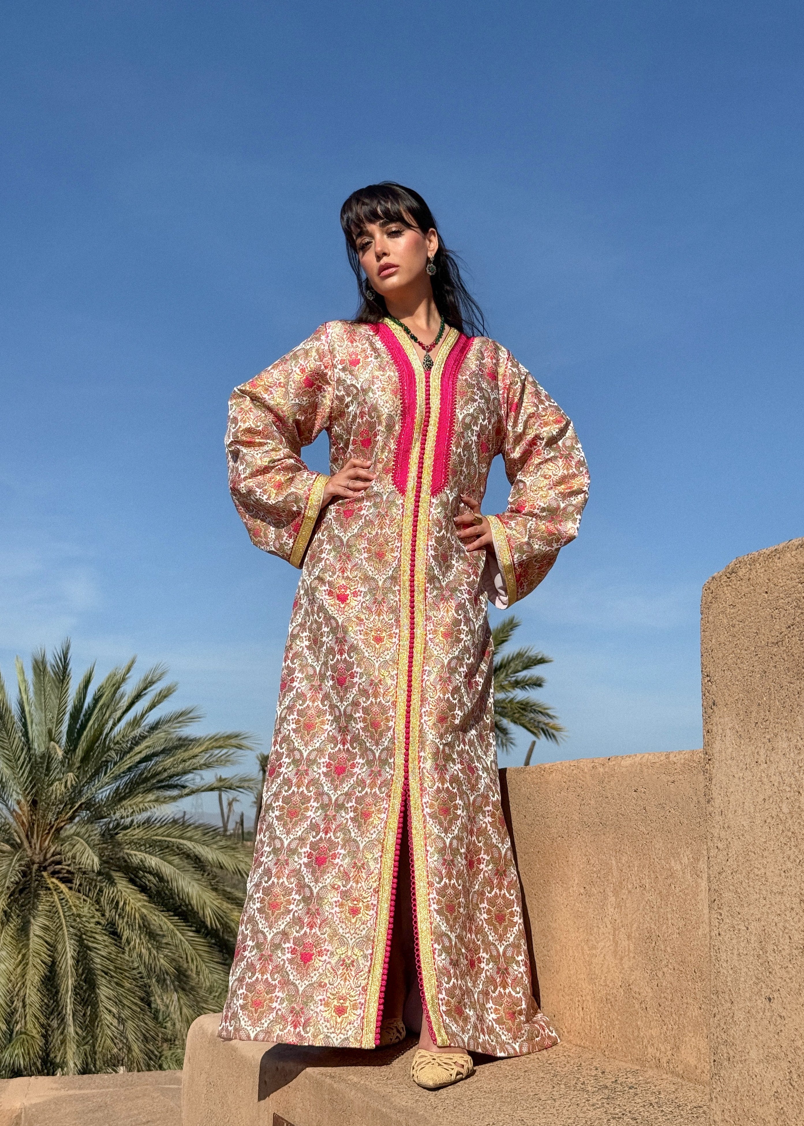 MANEL SILK BROCADE KAFTAN