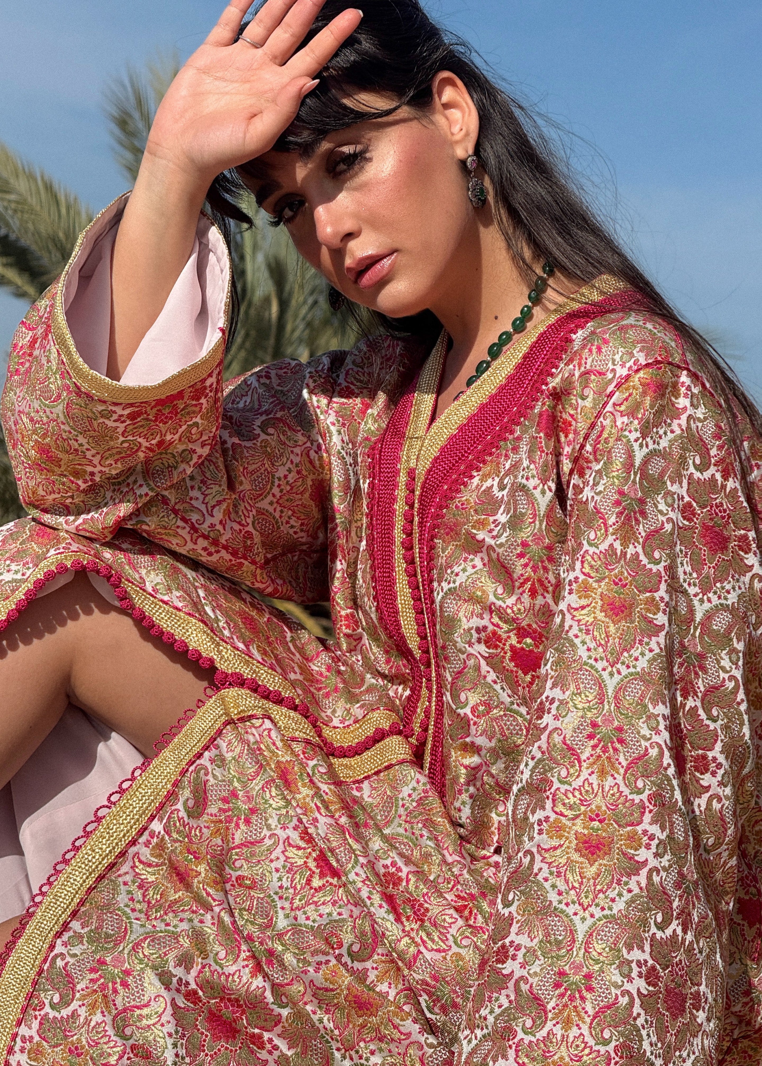 MANEL SILK BROCADE KAFTAN