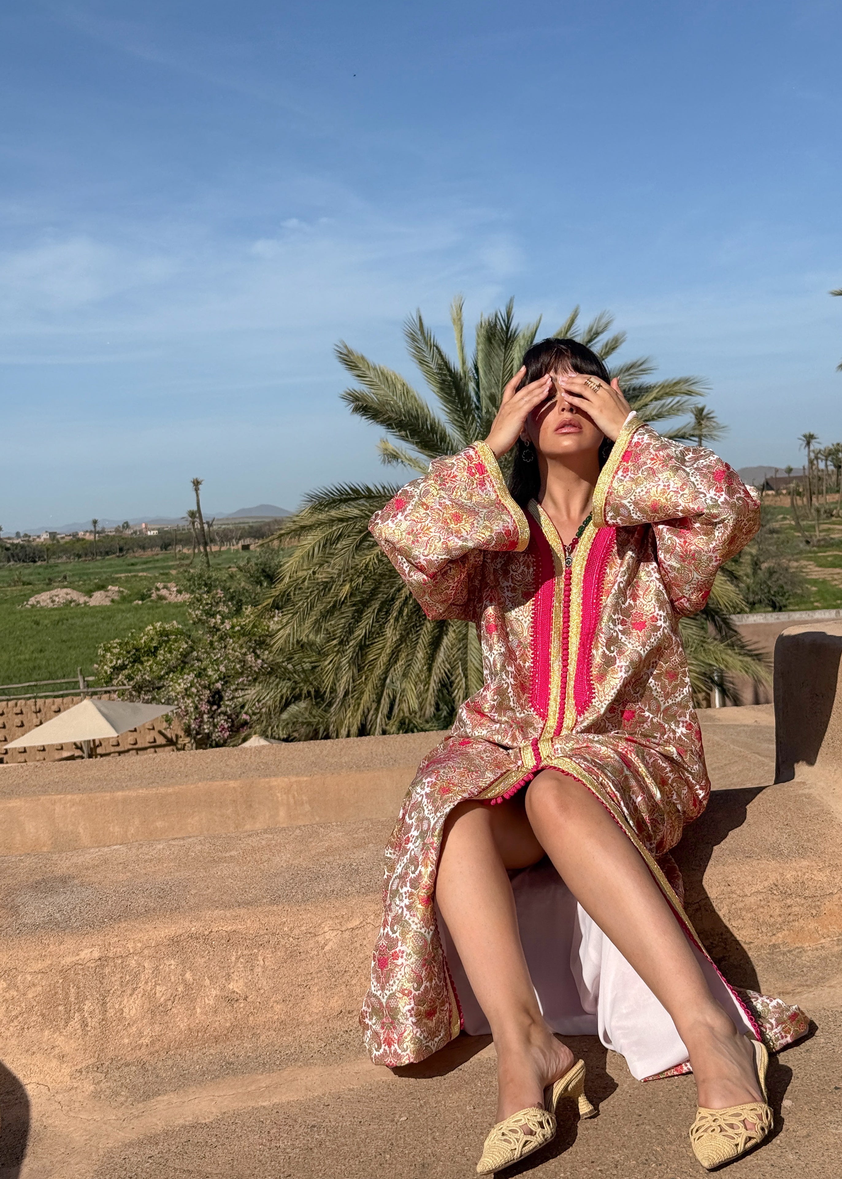 MANEL SILK BROCADE KAFTAN