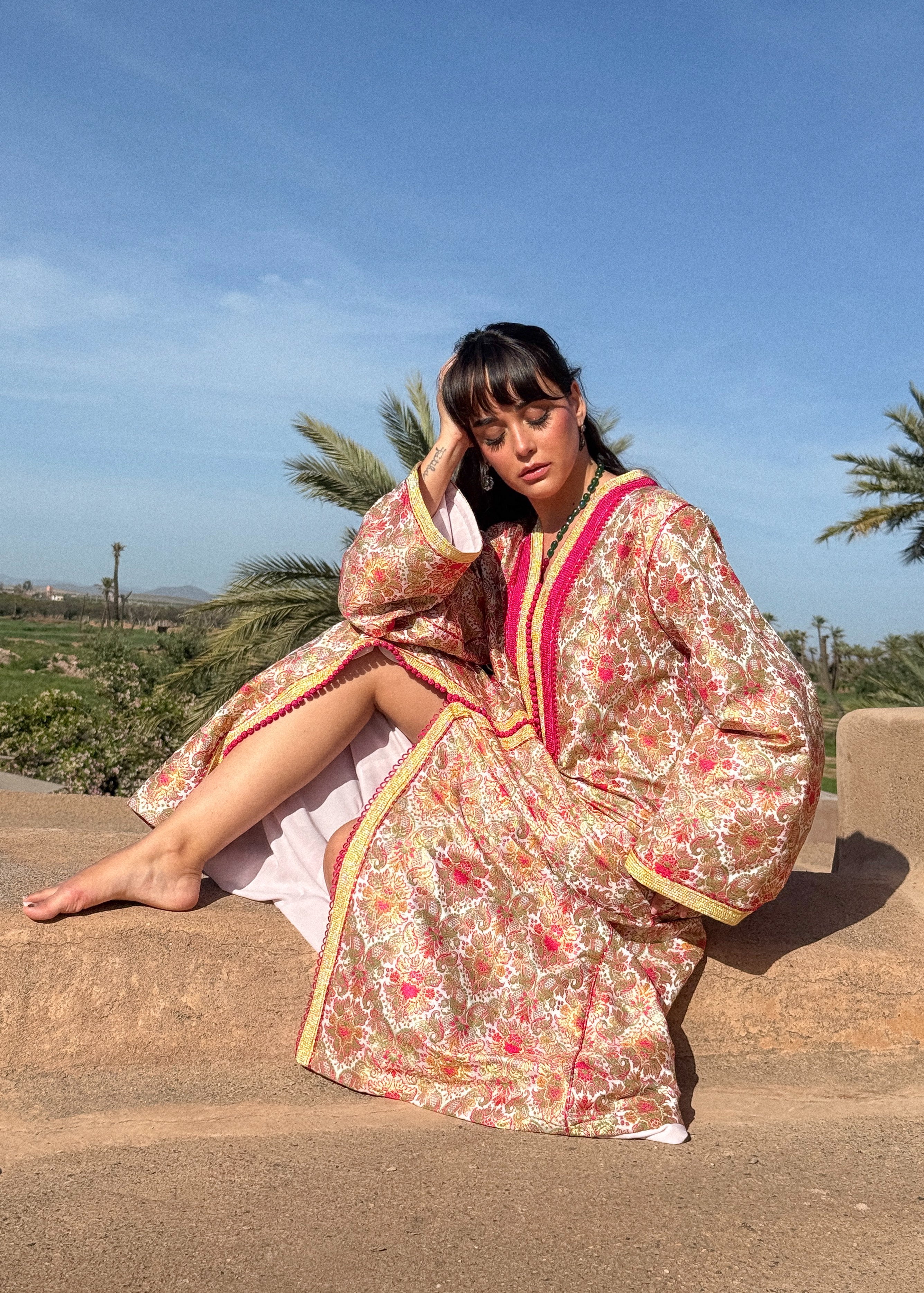 MANEL SILK BROCADE KAFTAN