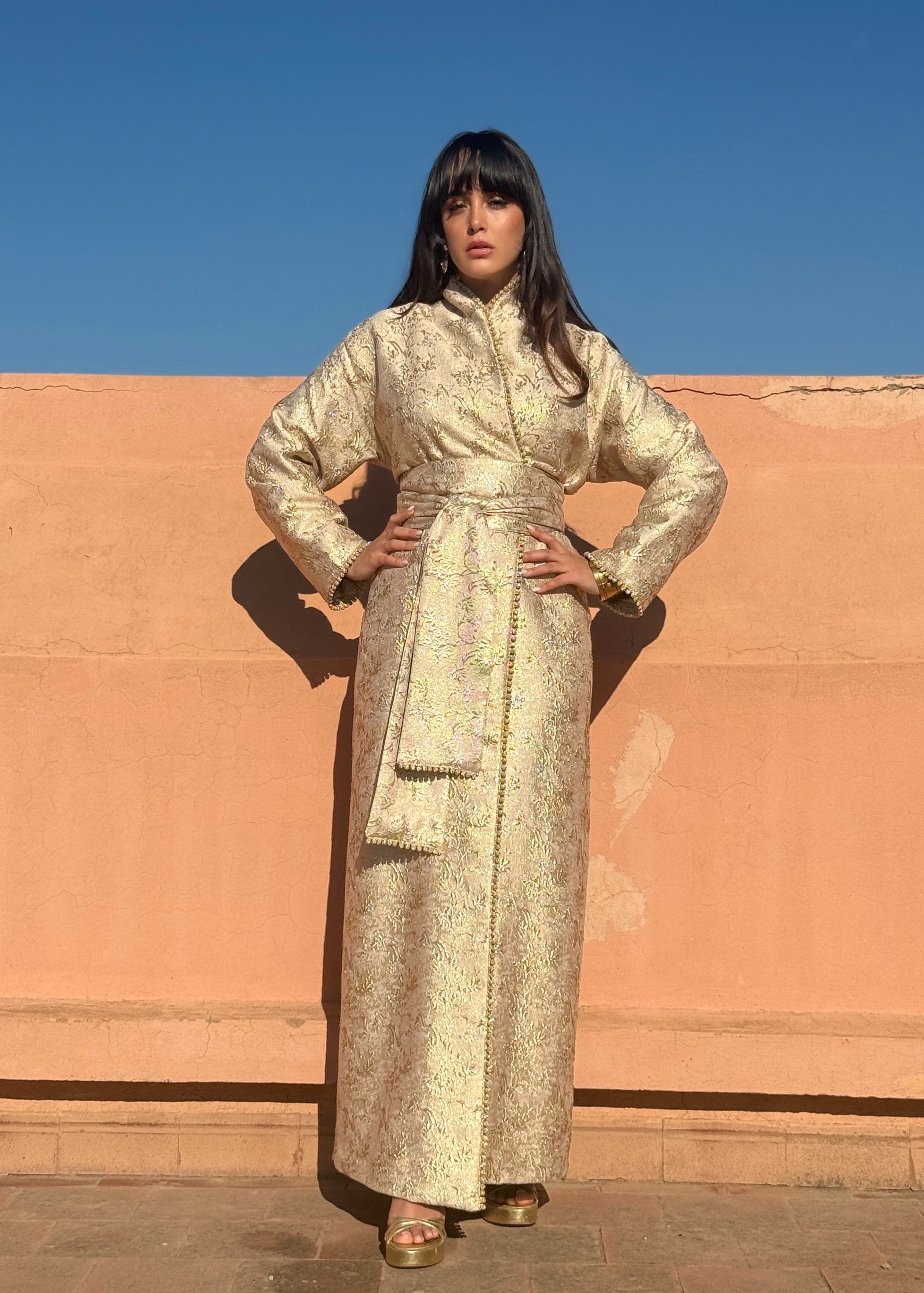 HAJAR BROCADE KAFTAN KIMONO