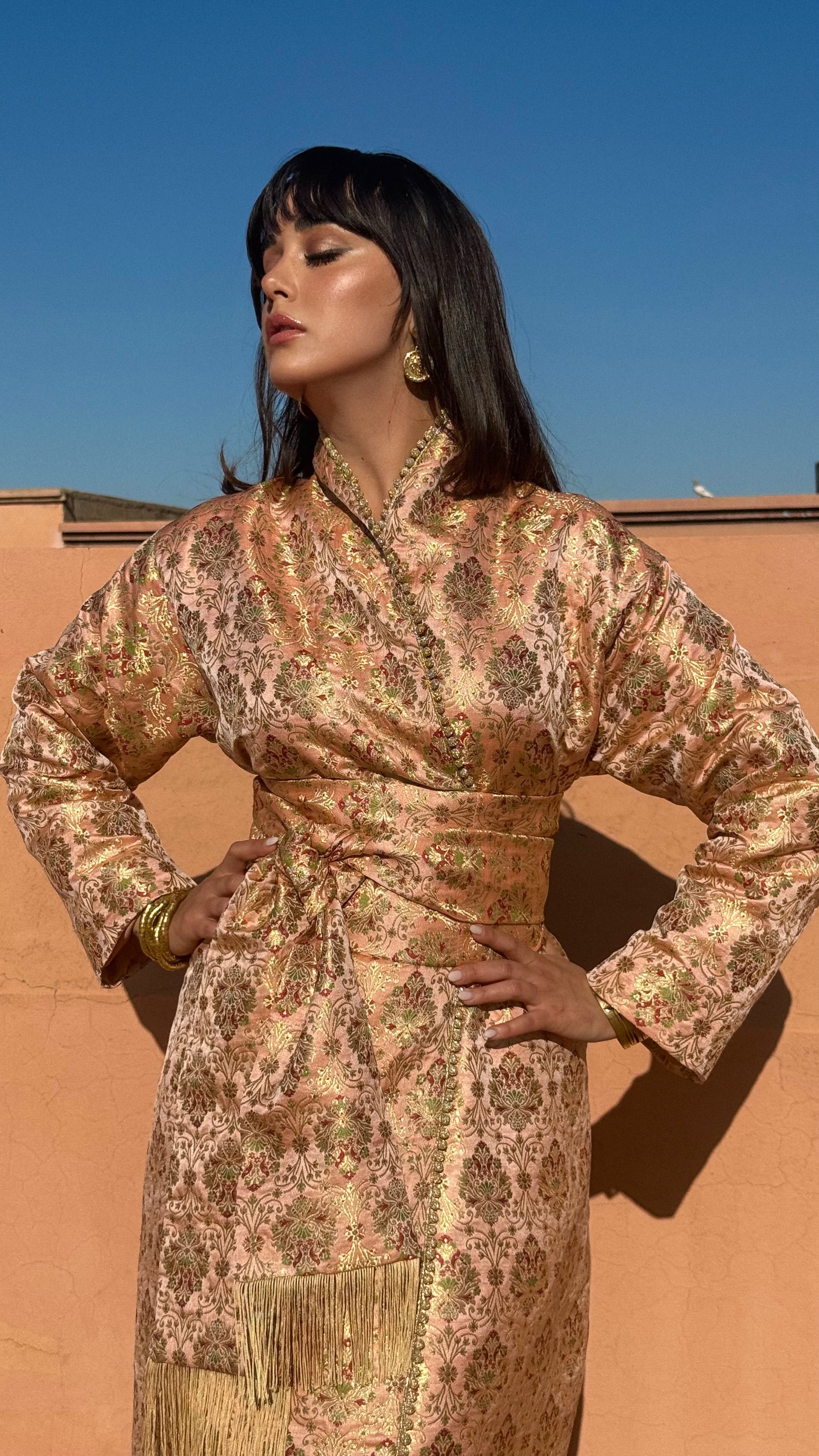 SALMA BROCADE KAFTAN KIMONO