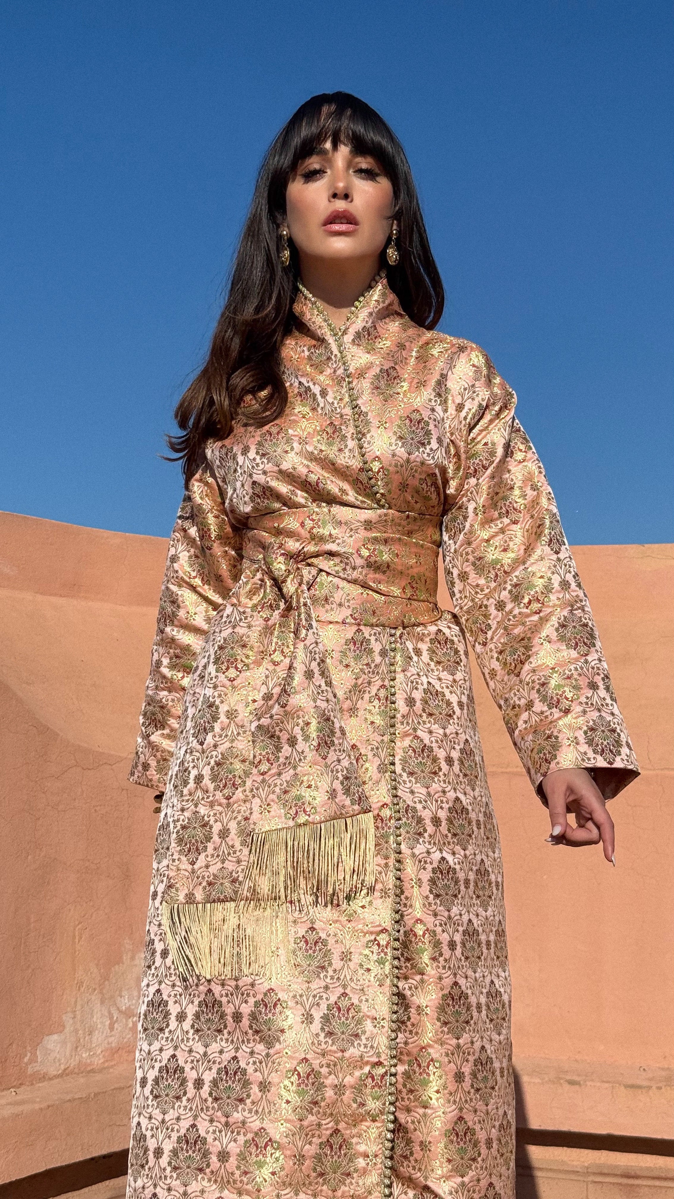 SALMA BROCADE KAFTAN KIMONO