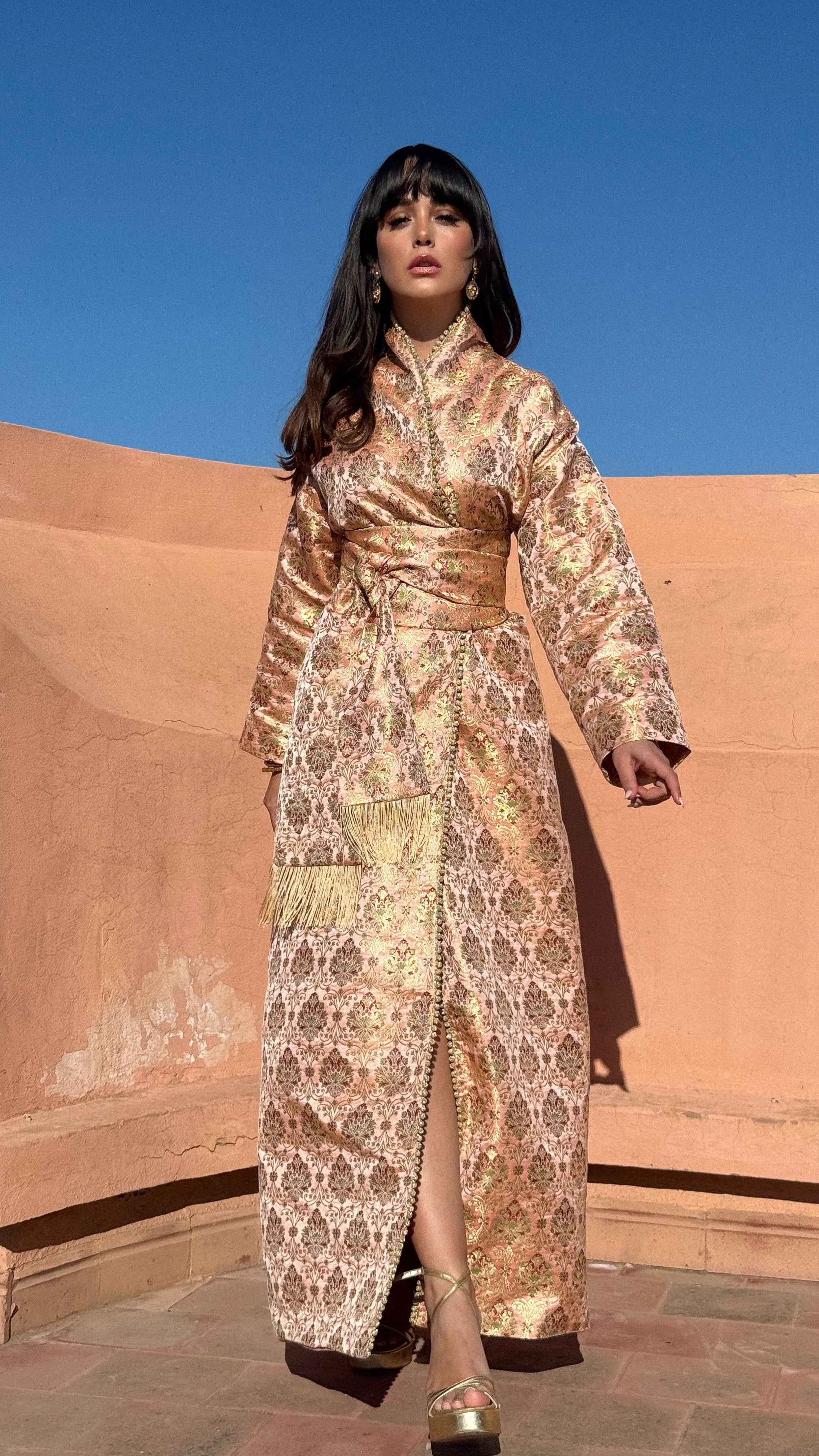SALMA BROCADE KAFTAN KIMONO