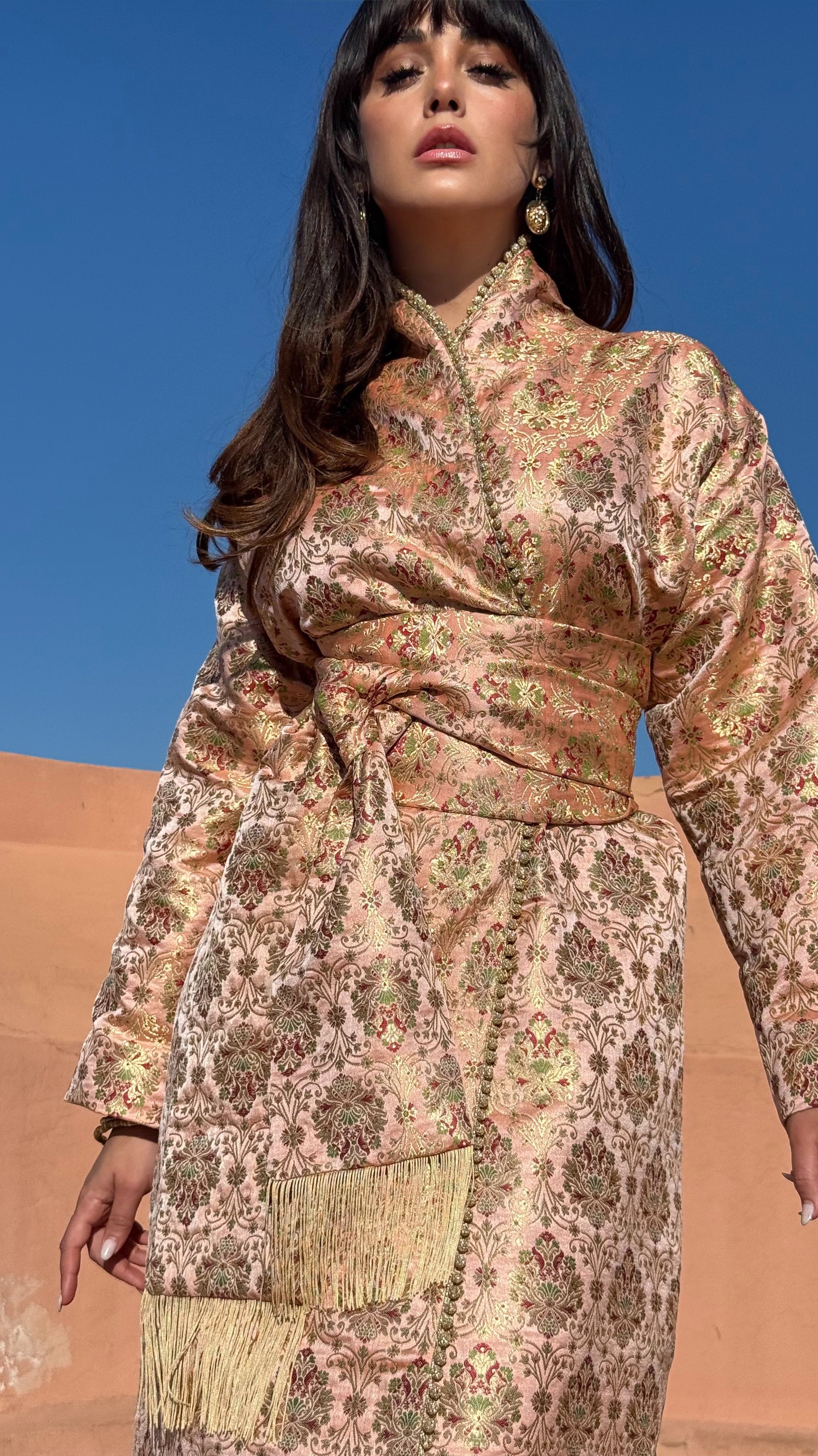 SALMA BROCADE KAFTAN KIMONO